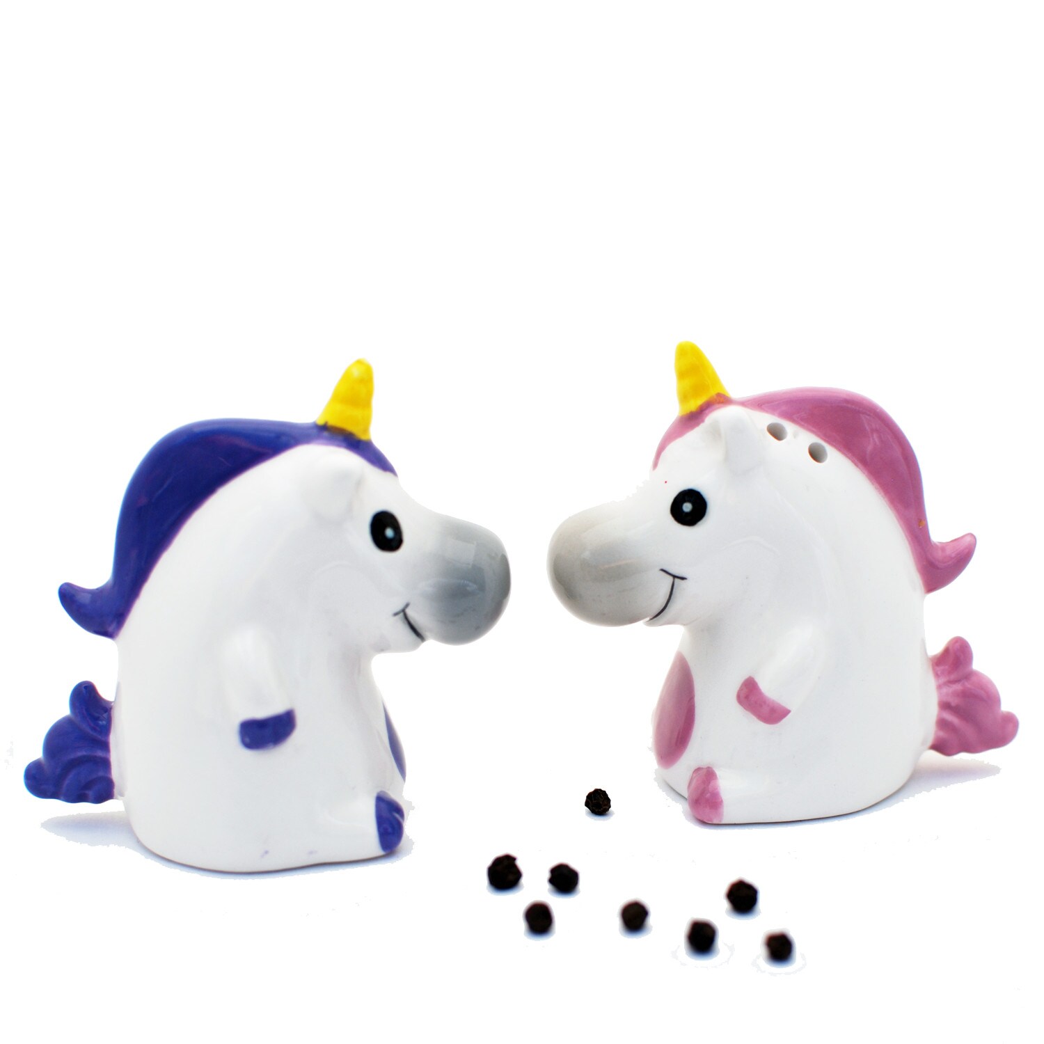 EinhornLiebe - Einhorn Salzstreuer & Pfefferstreuer - 2er Set aus Keramik - Bild 1