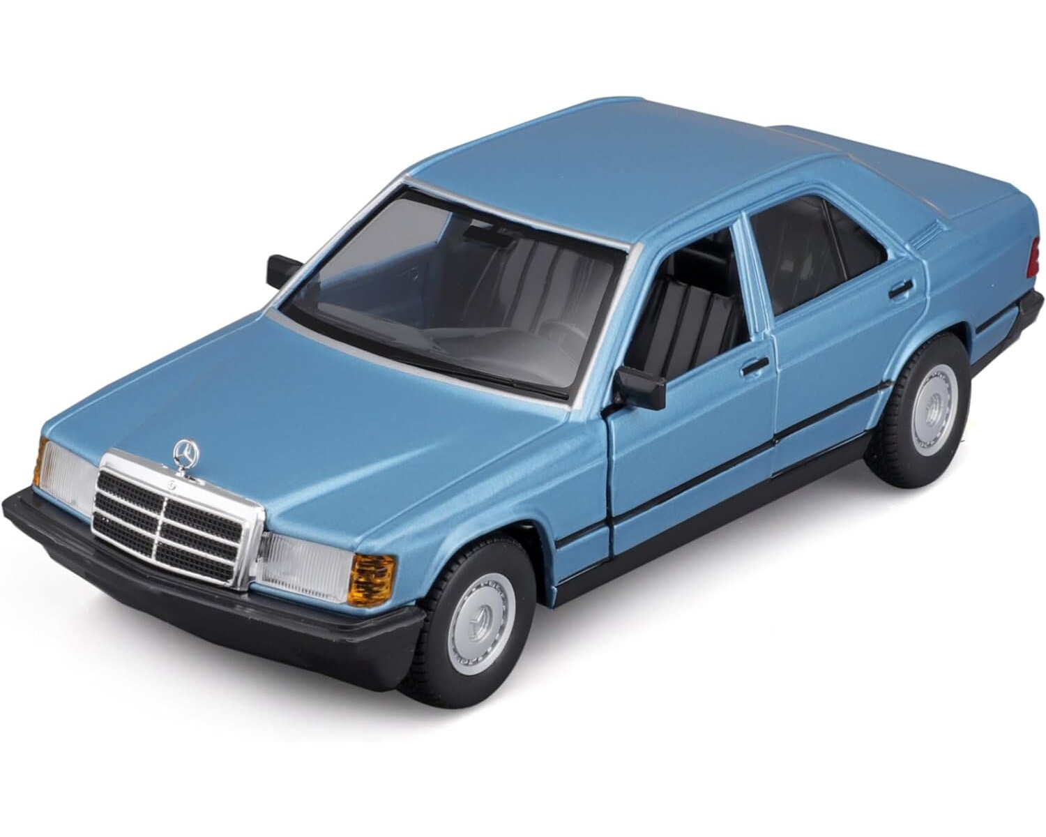 Bburago 18-21103 - Modellauto - Mercedes 190E ´87 (diamant blau, Maßstab 1:24) Modell Auto