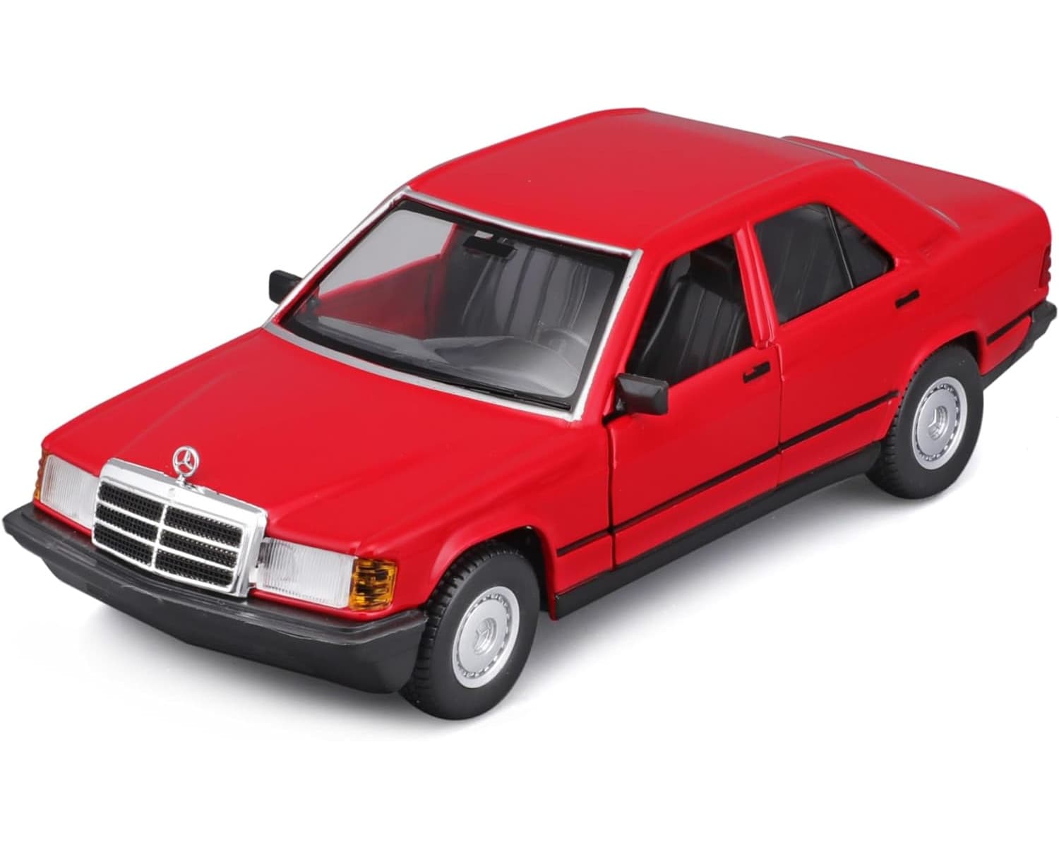 Bburago 18-21103 - Modellauto - Mercedes 190E &acute;87 (rot, Ma&szlig;stab 1:24) Modell Auto - Bild 1