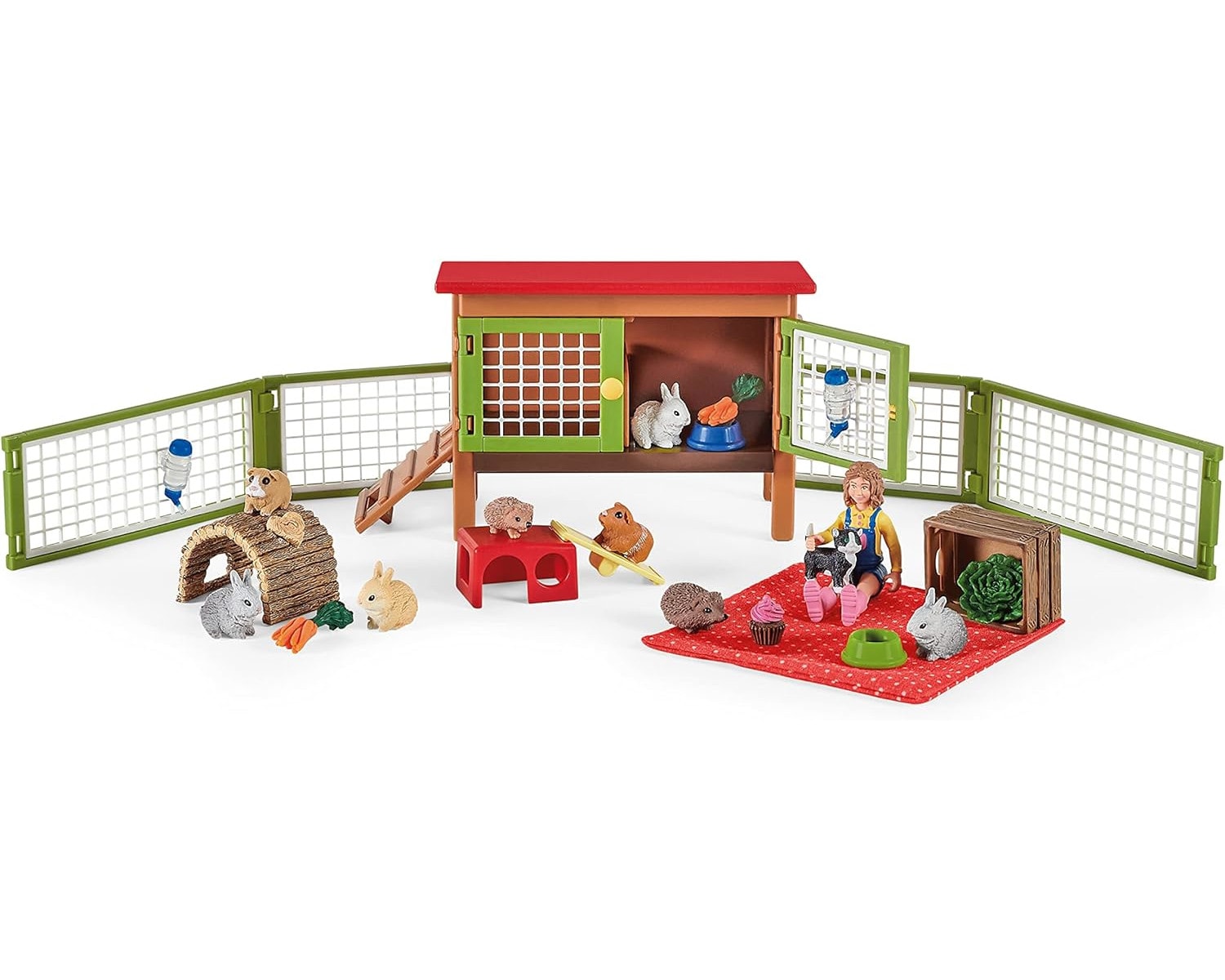 Schleich 72160 - Tierfiguren Farm World - Picknick mit kleinen Haustieren - Bild 1