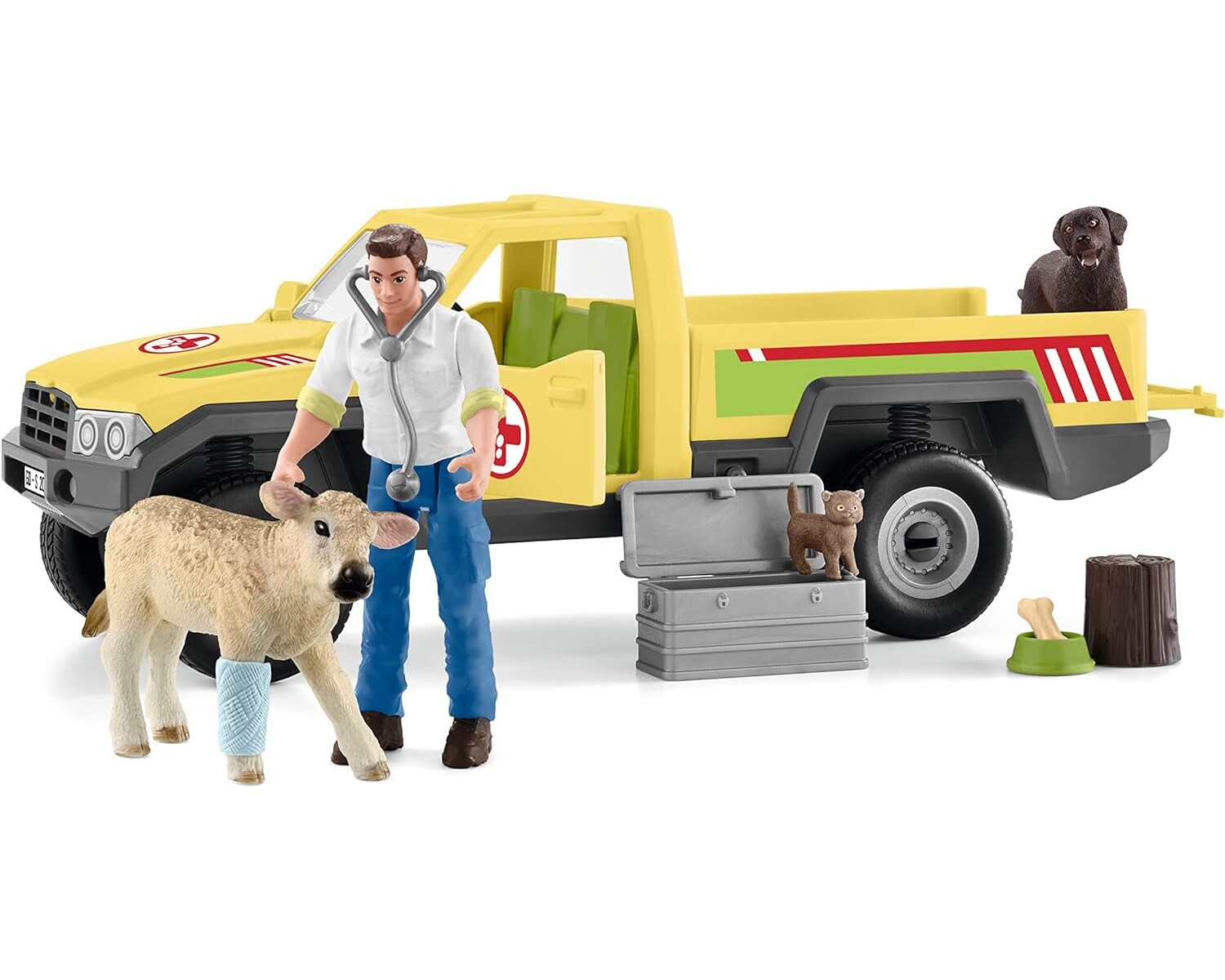Schleich 42503 - Tierfiguren Farm World - Tierarztbesuch auf dem Bauernhof - Bild 1