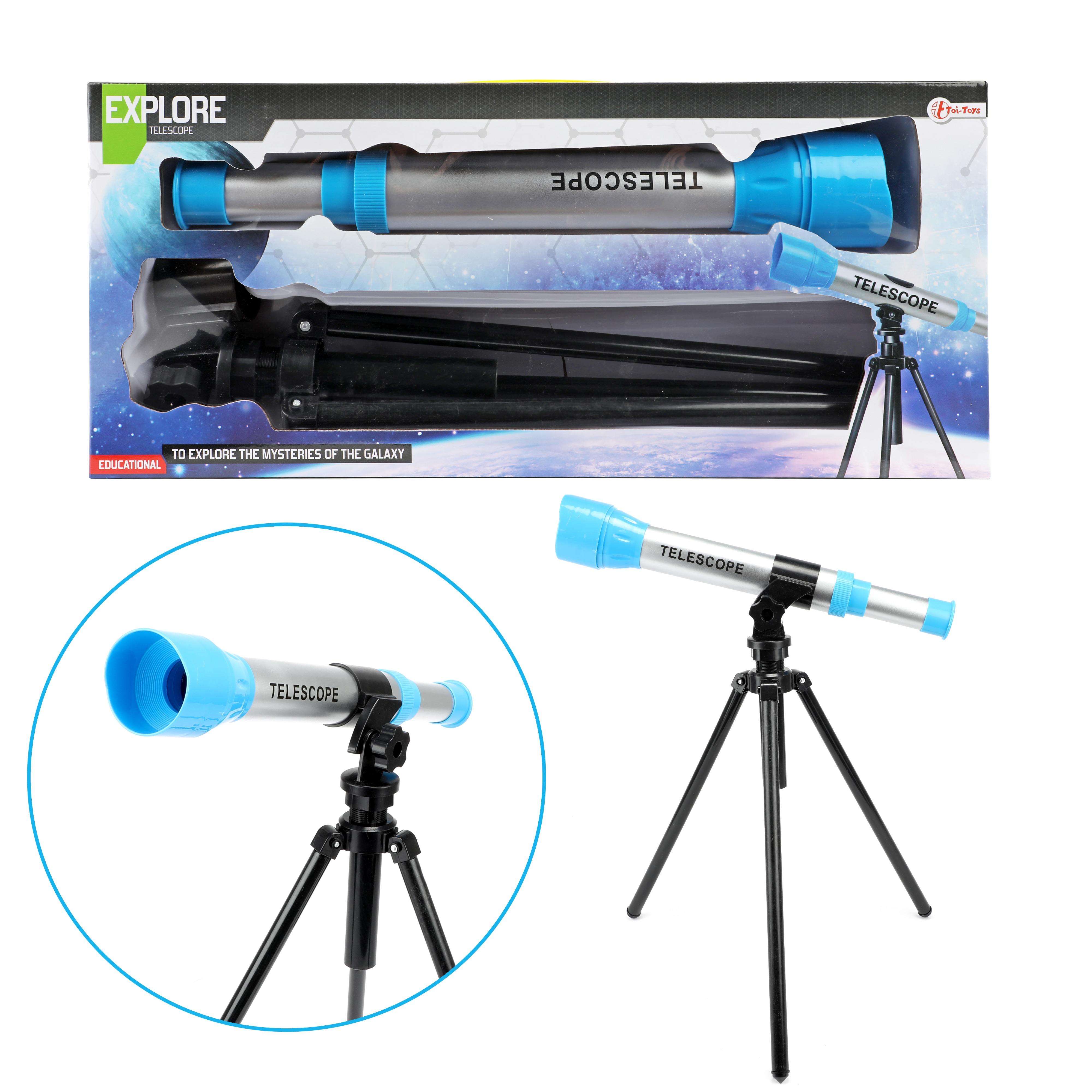 Toi-Toys - EXPLORE Teleskop Sterngucker Himmel Entdecker Sterne Fernglas Kinder - Bild 1