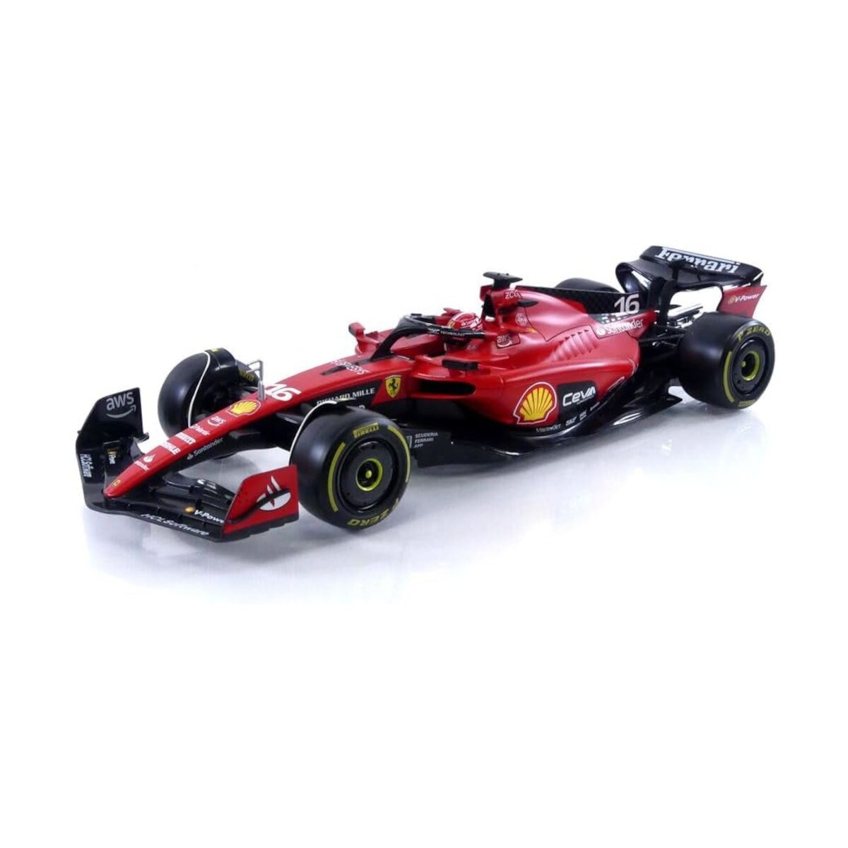Bburago 18-16812L - Modellauto - F1 Ferrari SF-23, 2023 Leclerc (Ma&szlig;stab 1:18) Formel 1 Auto - Bild 1