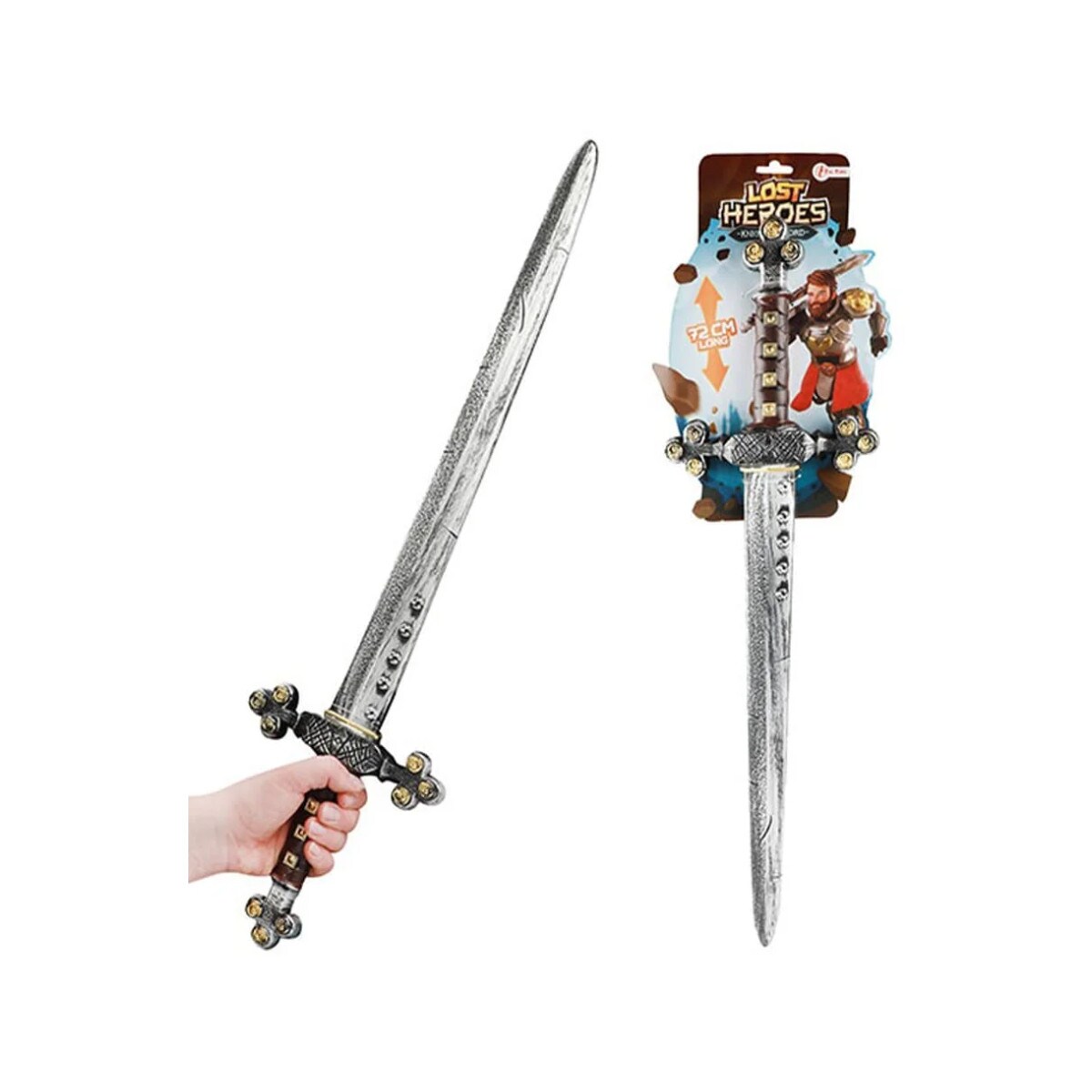 Toi-Toys LOST HEROES Langschwert &bdquo;Eisenritter&ldquo; &ndash; Ritter Schwert Verkleidungen Kost&uuml;m Spielzeug - Bild 1