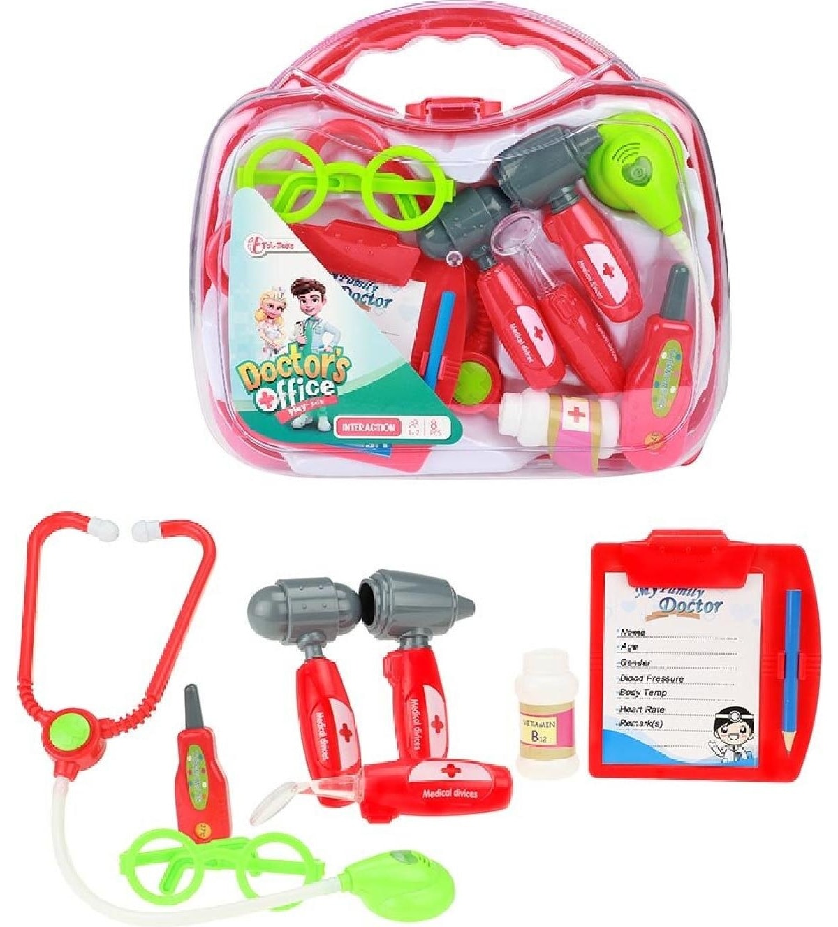 Toi-Toys - DOCTOR Doktorset im Koffer mit Zubeh&ouml;r Arztspielzeug Kinder Rollenspiel - Bild 1