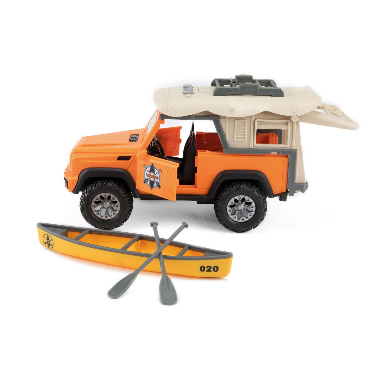Toi-Toys VEHICOOL 4x4 Gel&auml;ndewagen mit Dachzelt & Kanu, Licht, Sound & Friktionsmotor - Bild 1