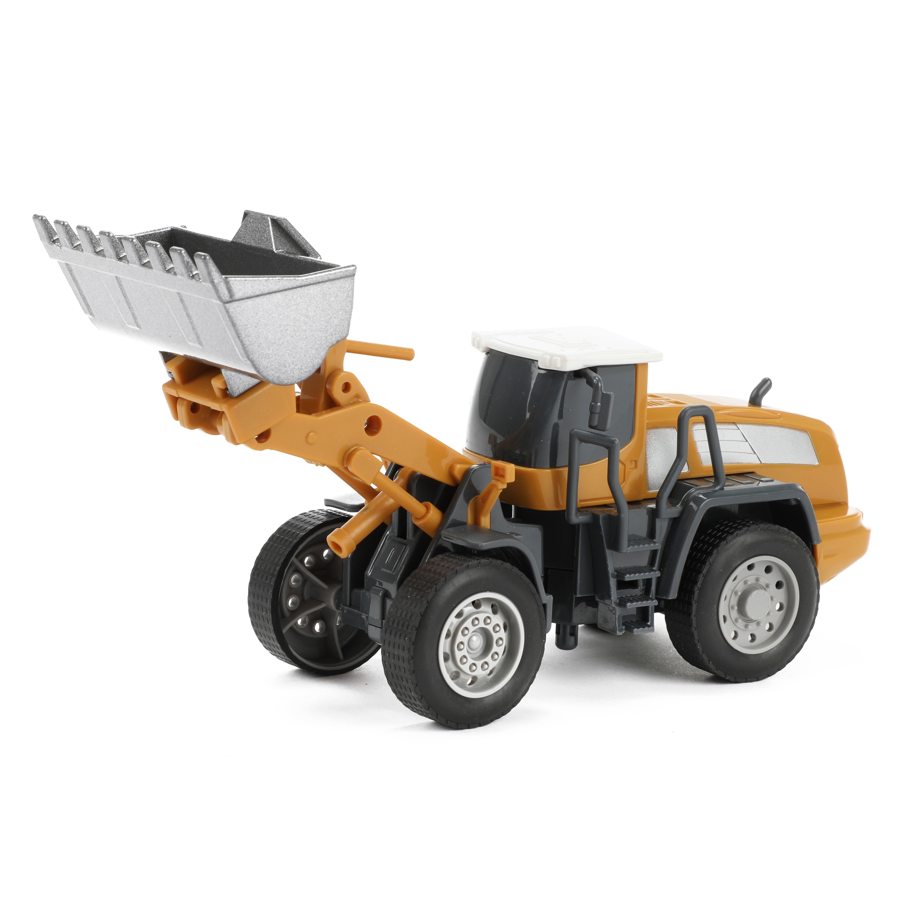 Toi-Toys - METAL Baufahrzeug -Radlader 1:55 Baustellenfahrzeug Spielzeug Kinder robust Baustelle - Bild 1