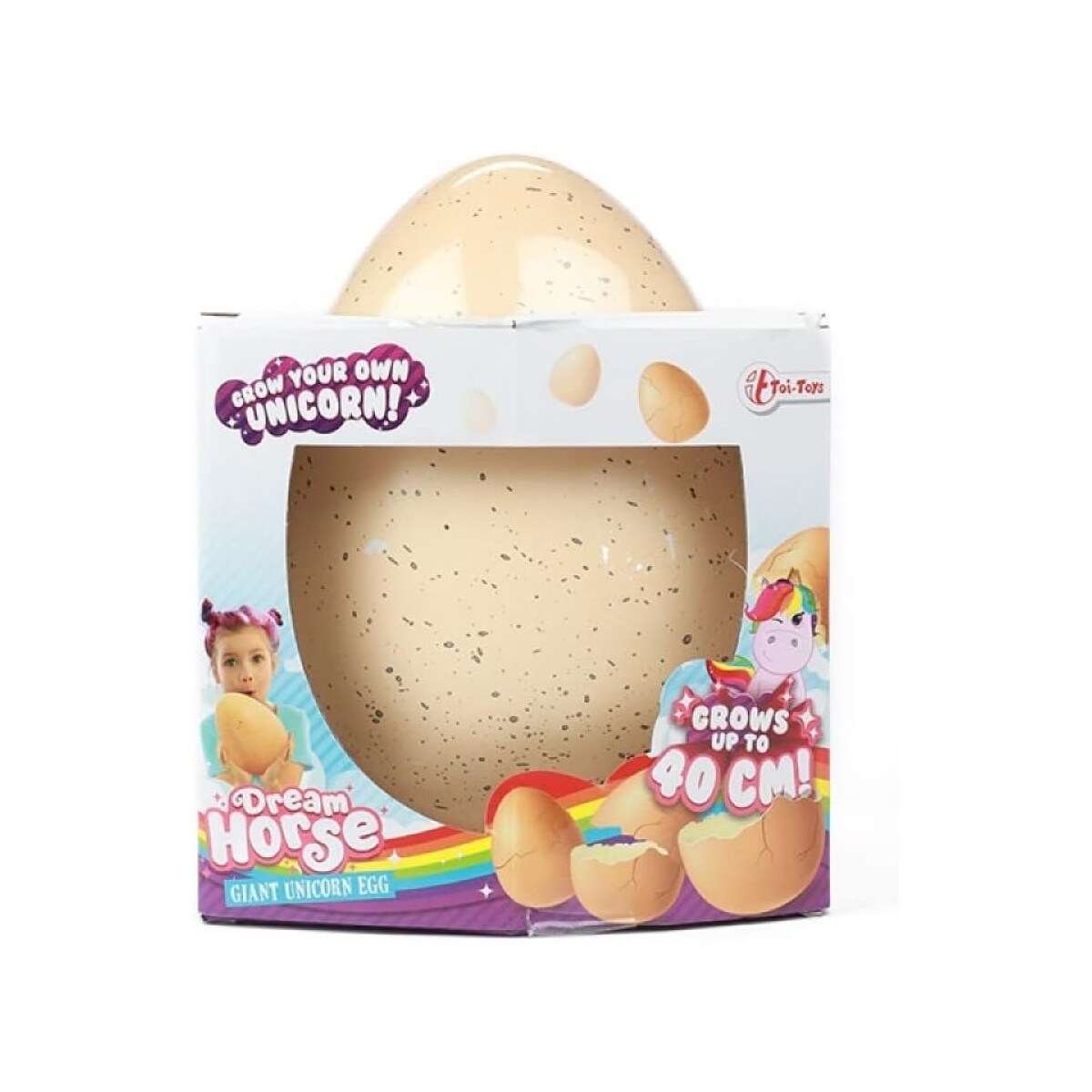 Toi-Toys - DREAM HORSE Schl&uuml;pf-Ei XXL -Einhorn Magisches Ei Spielzeug Huhn Eier - Bild 1