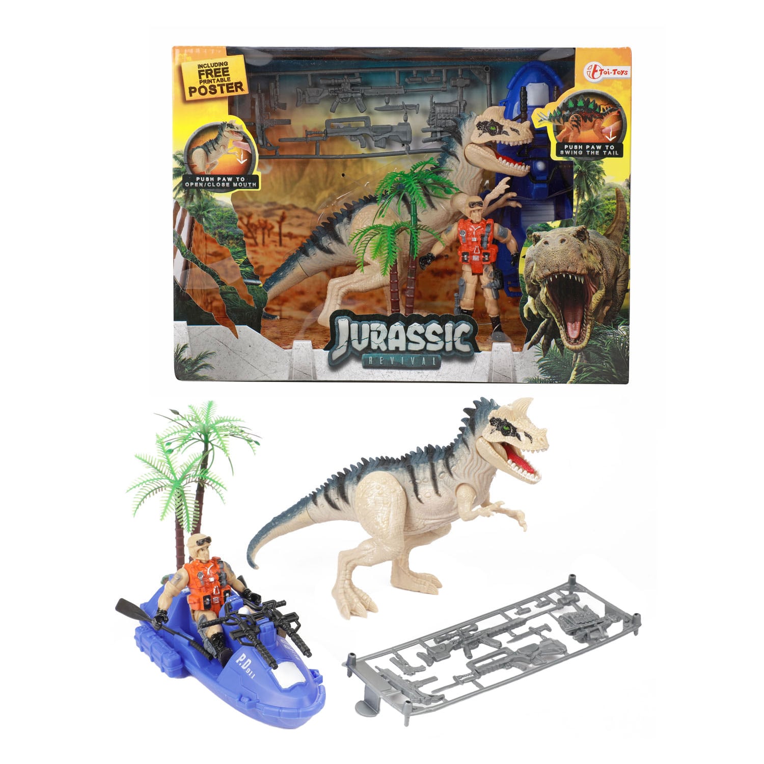 Toi-Toys WORLD OF DINOSAURS Dino Cerato Spielset mit Zubeh&ouml;r Kinder ab 3 Jahren Dinosaurier - Bild 1