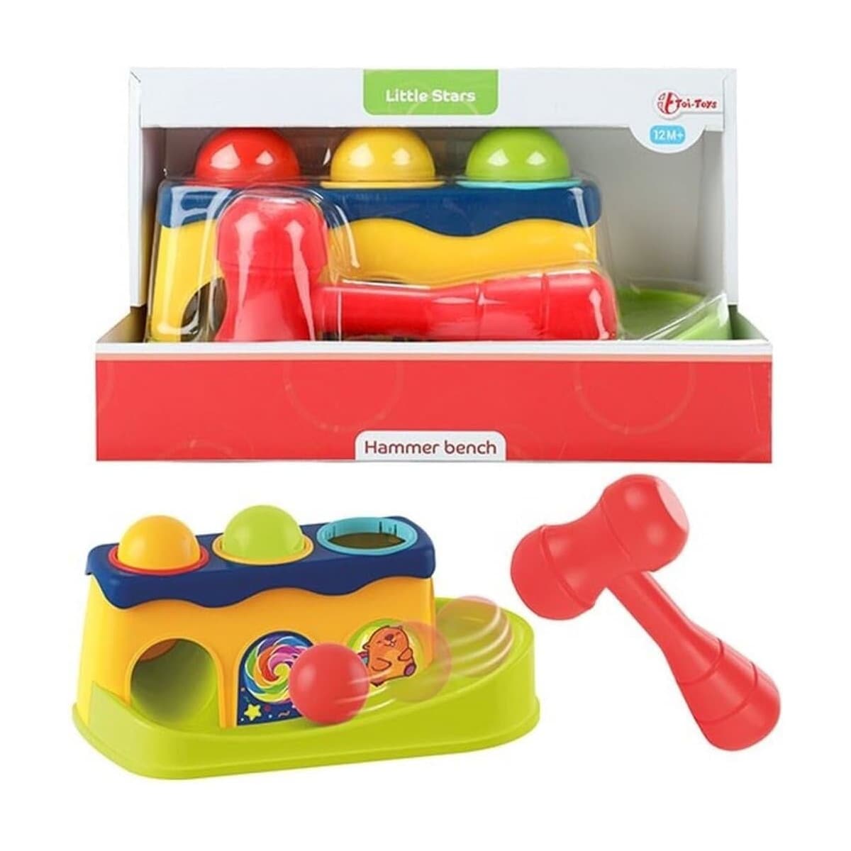 Toi-Toys - LITTLE STARS Hammerbank mit 3 Rasselkugeln - Bild 1