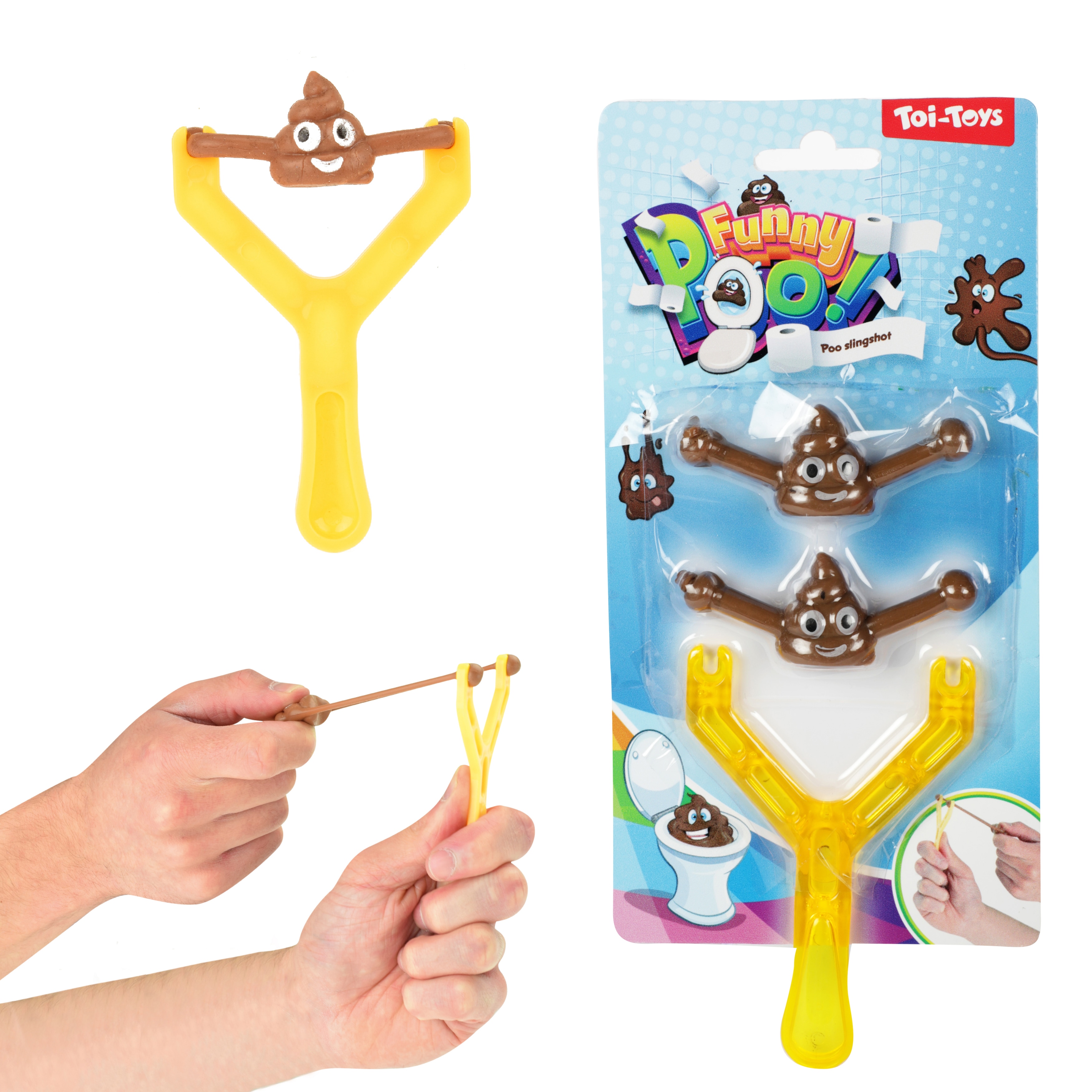 Toi-Toys 35726A - FUNNY POO Schleuder - L&auml;chelnder Poop Kothaufen lustig Prank Spa&szlig; - Bild 1