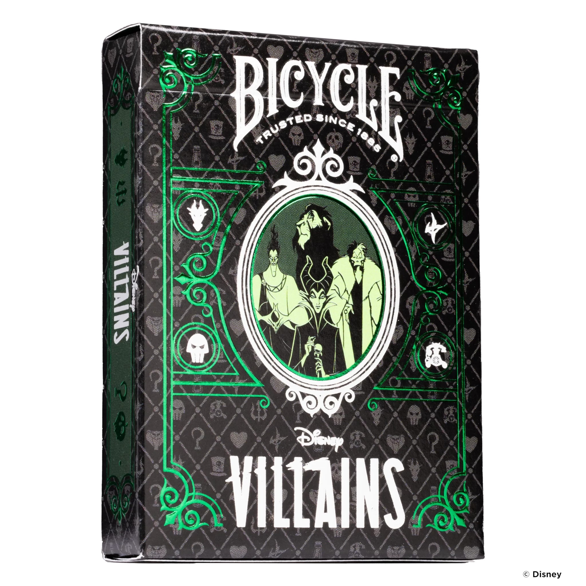 Bicycle&reg; Kartendeck - Disney Villains (gr&uuml;n) Kartenspiel Spielkarten Pokerkarten Single Deck - Bild 1