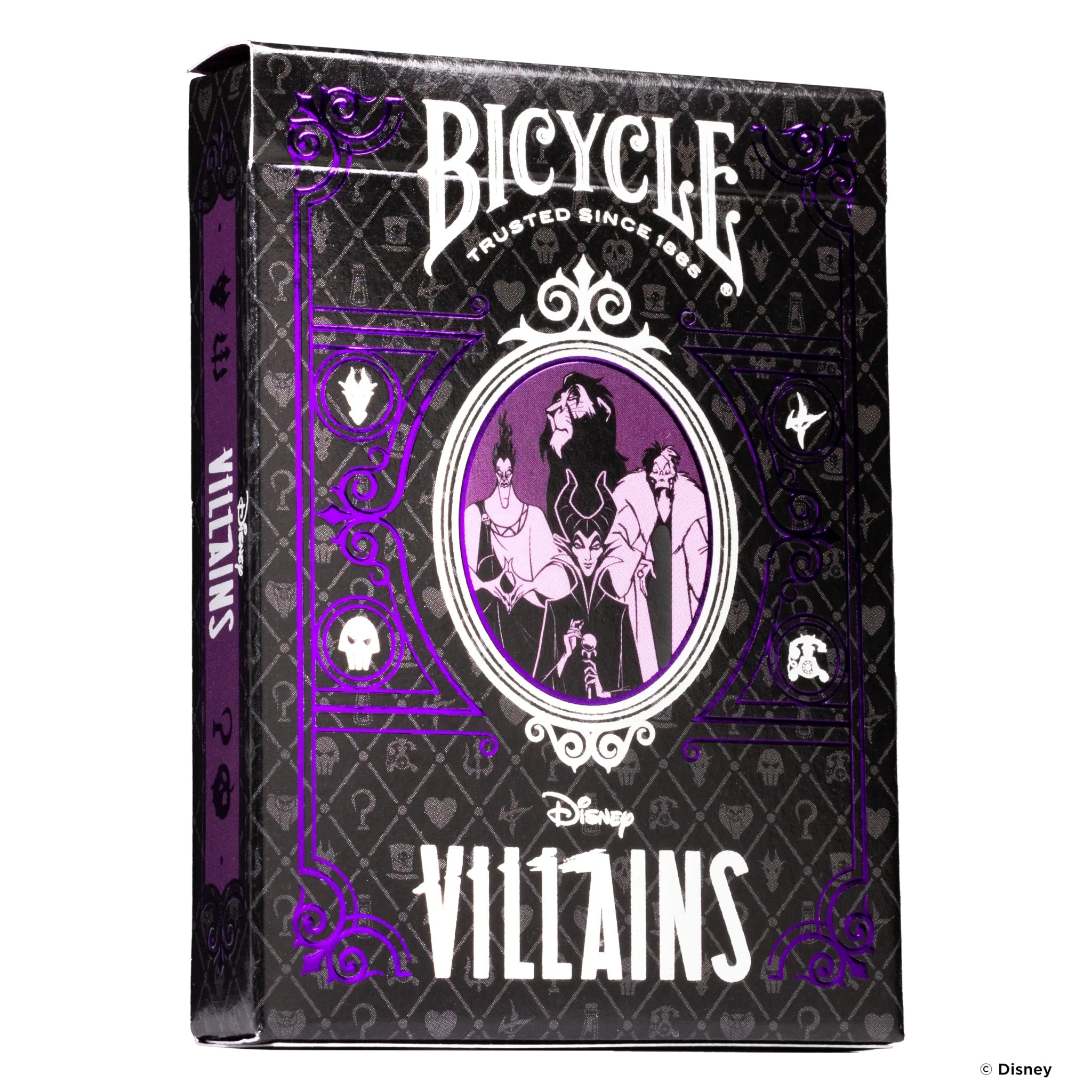 Bicycle&reg; Kartendeck - Disney Villains (lila) Kartenspiel Spielkarten Pokerkarten Single Deck - Bild 1