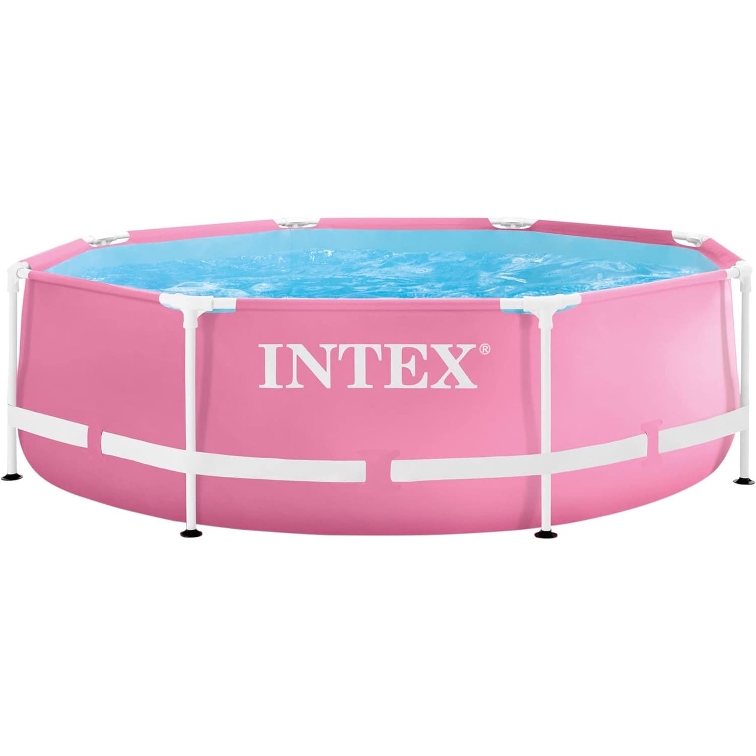INTEX 28290ND - Pink Metal Frame Pool (244x76cm) Swimmingpool Planschbecken - Bild 1
