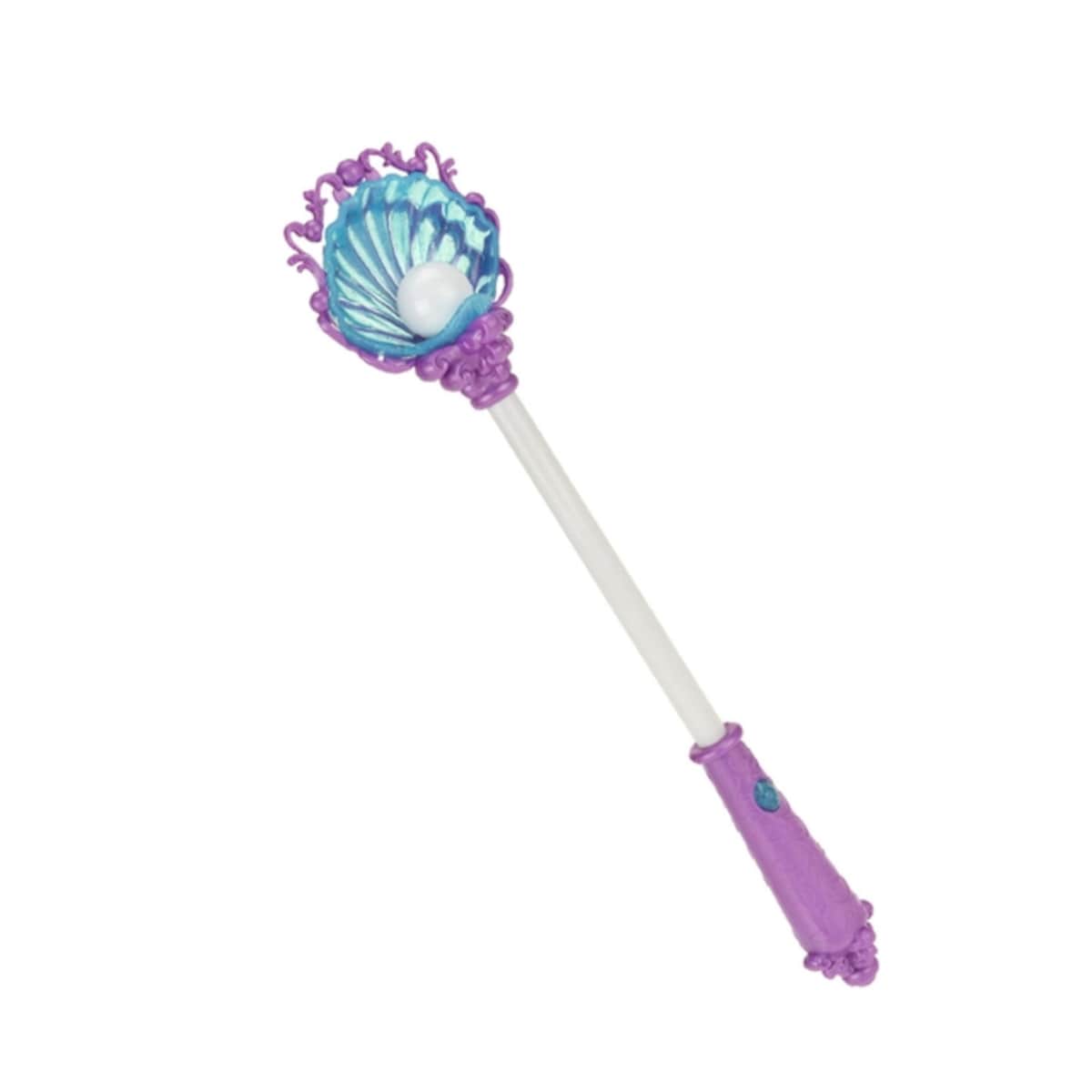 Toi-Toys - MERMAIDS Zauberstab - Muschel mit Licht Meerjungfrau Prinzessin Verkleidung Kost&uuml;m lila - Bild 1