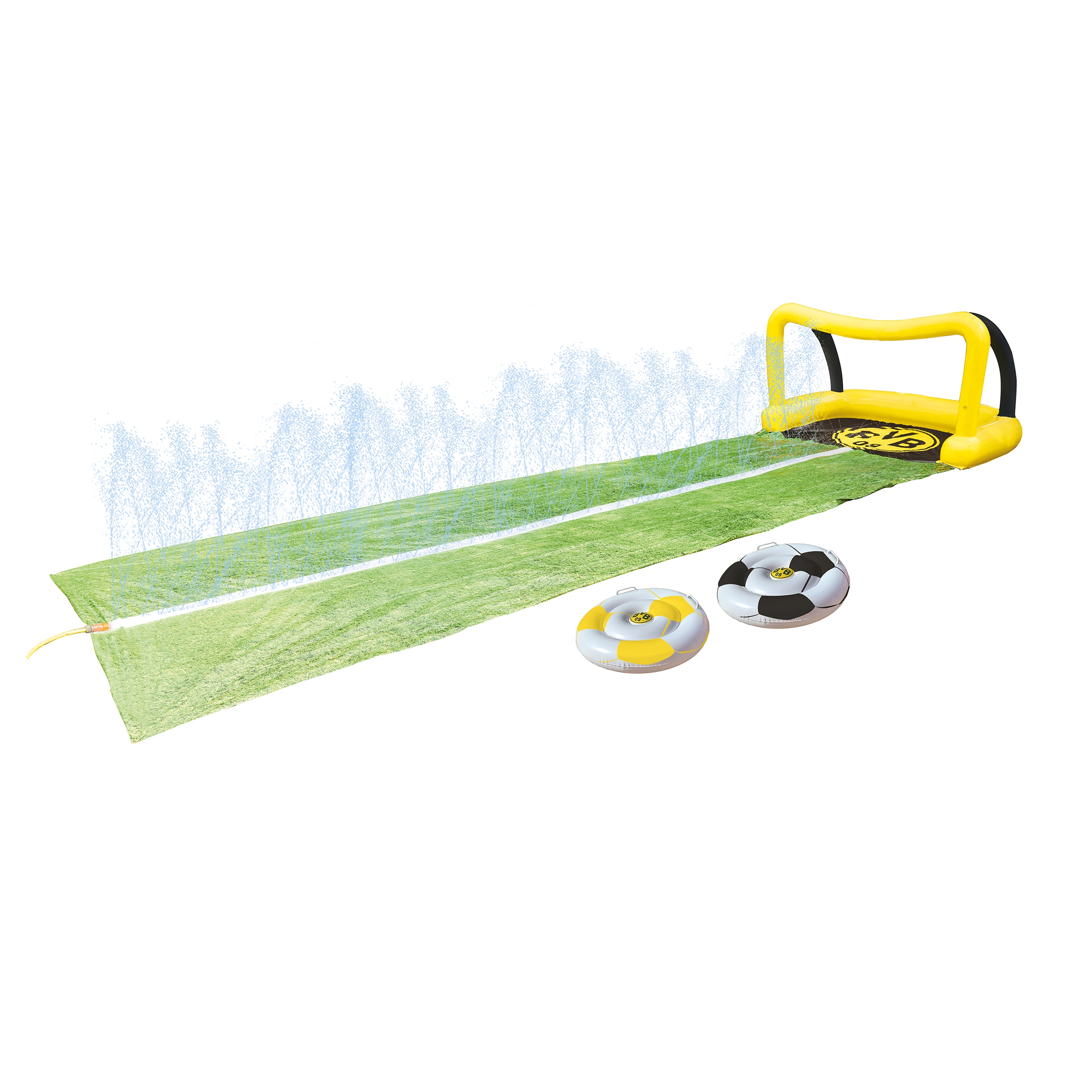 Happy People - Wasserrutsche - BVB Borussia Dortmund (650 x 180cm) mit 2 Boards im Fu&szlig;balldesign - Bild 1