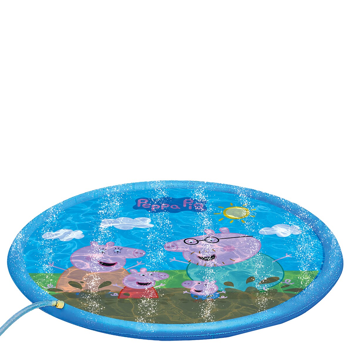 Happy People - Sprinklermatte - Peppa Wutz (&Oslash; 150 cm) Wassersprenkler Kinder Badespa&szlig; - Bild 1