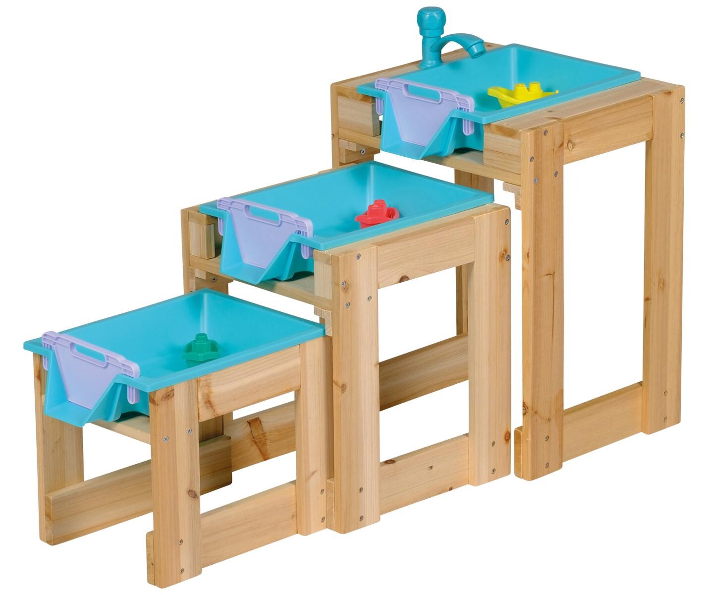 Happy People – Wasser-Spieltisch 3er Set – mit Schleusenfunktion Wasserspielzeug | 04008332752822
