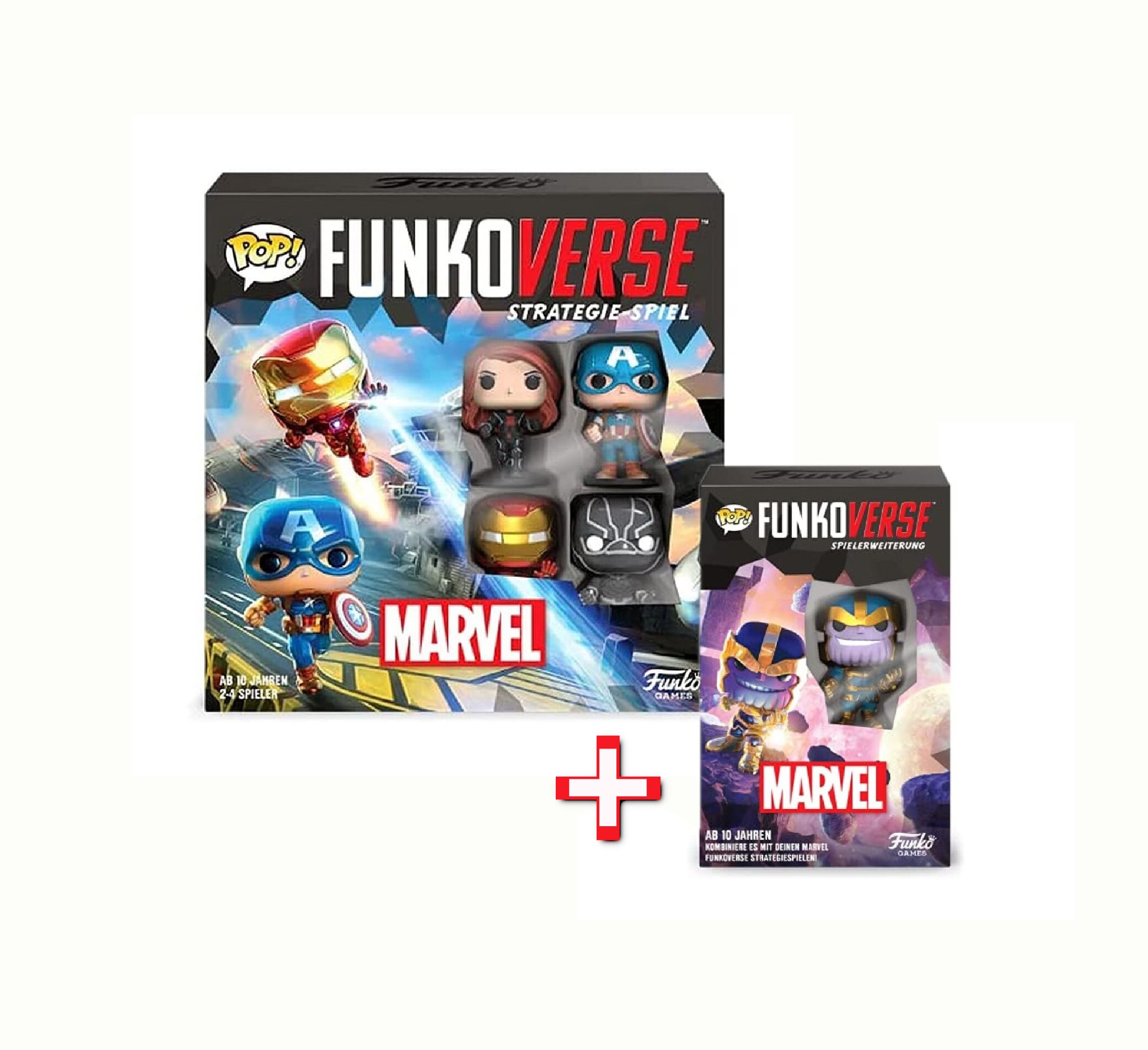 Funko - Strategie-Spiel - Funkoverse Marvel + Erweiterung Brettspiel Superhelden Avengers - Bild 1