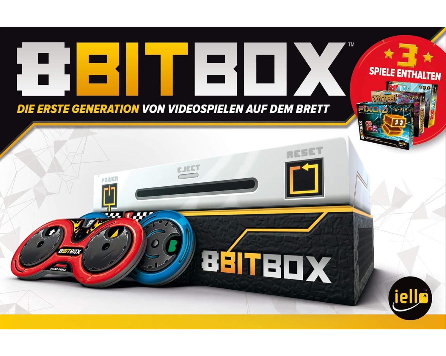 IELLO 515453 - Spielesammlung - 8 Bit Spiel Box Brettspiel Gesellschaftsspiele Spiel - Bild 1