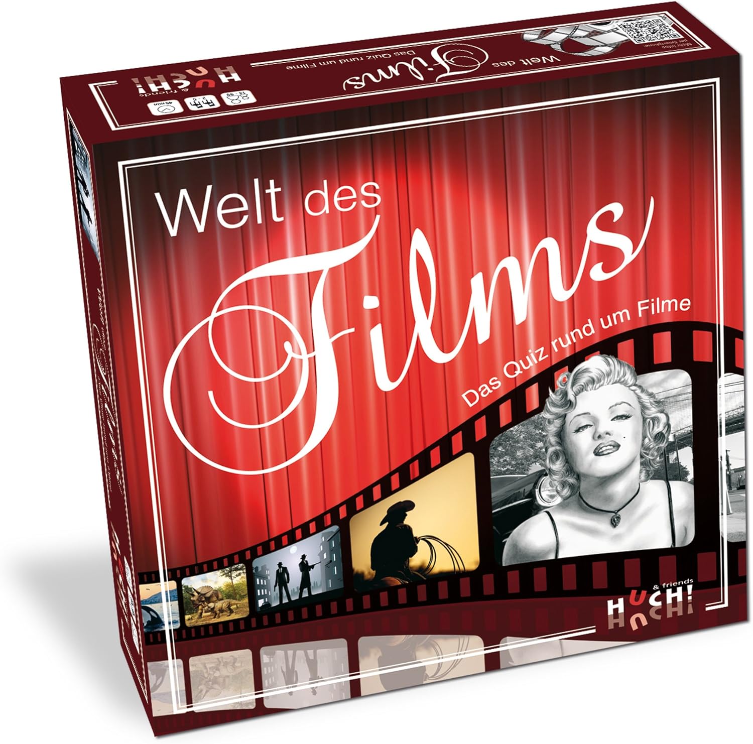 Huch! - Quizspiel - Welt des Films Gesellschaftsspiel Familienspiel Brettspiel Filme Quiz Kino Film - Bild 1