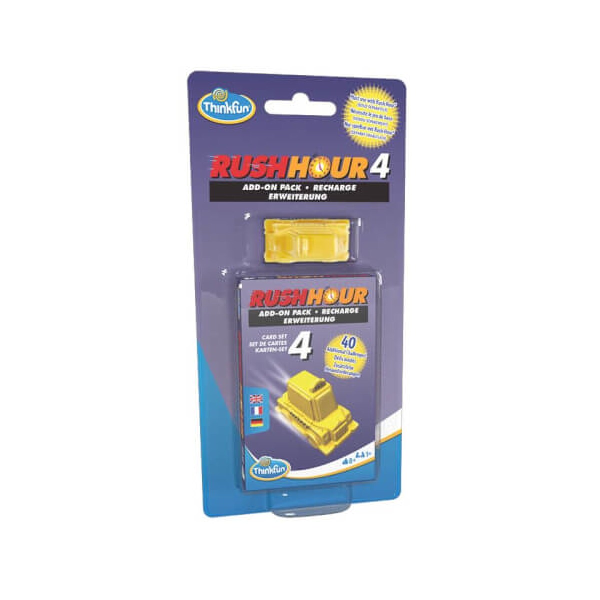 ThinkFun 76453 - Spiele-Erweiterung - Rush Hour 4 Add-on pack Erweiterung 40 neue Aufgaben - Bild 1