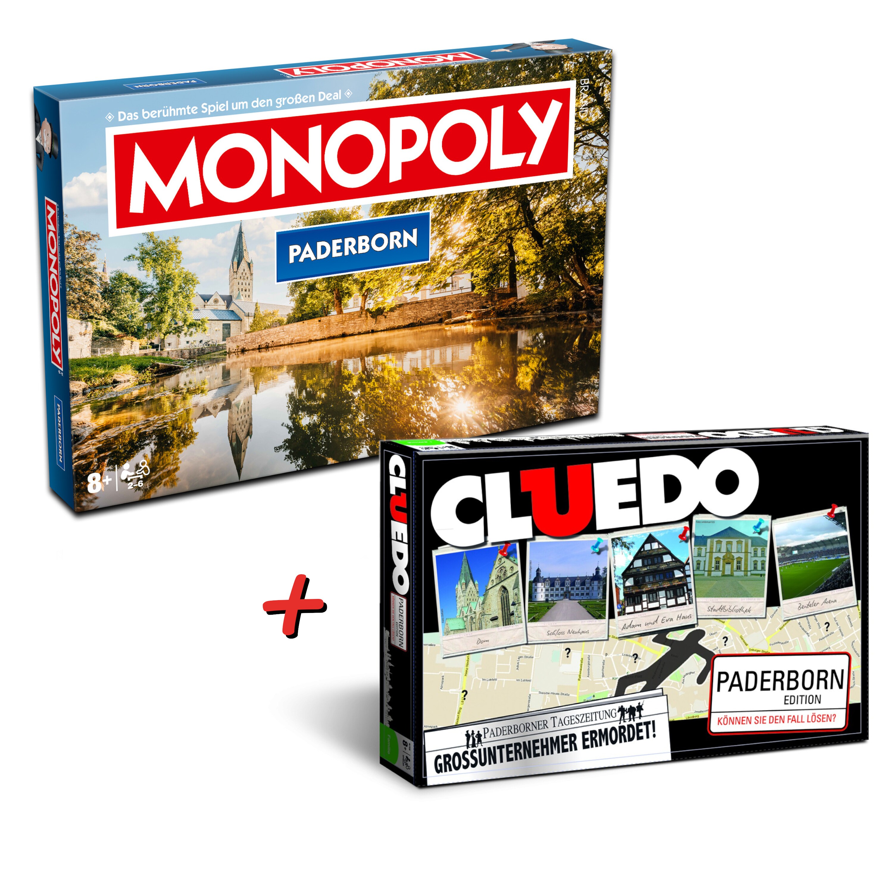 Winning Moves Monopoly + Cluedo Paderborn Spiele Bundle Edition ab 8 Jahren - Bild 1