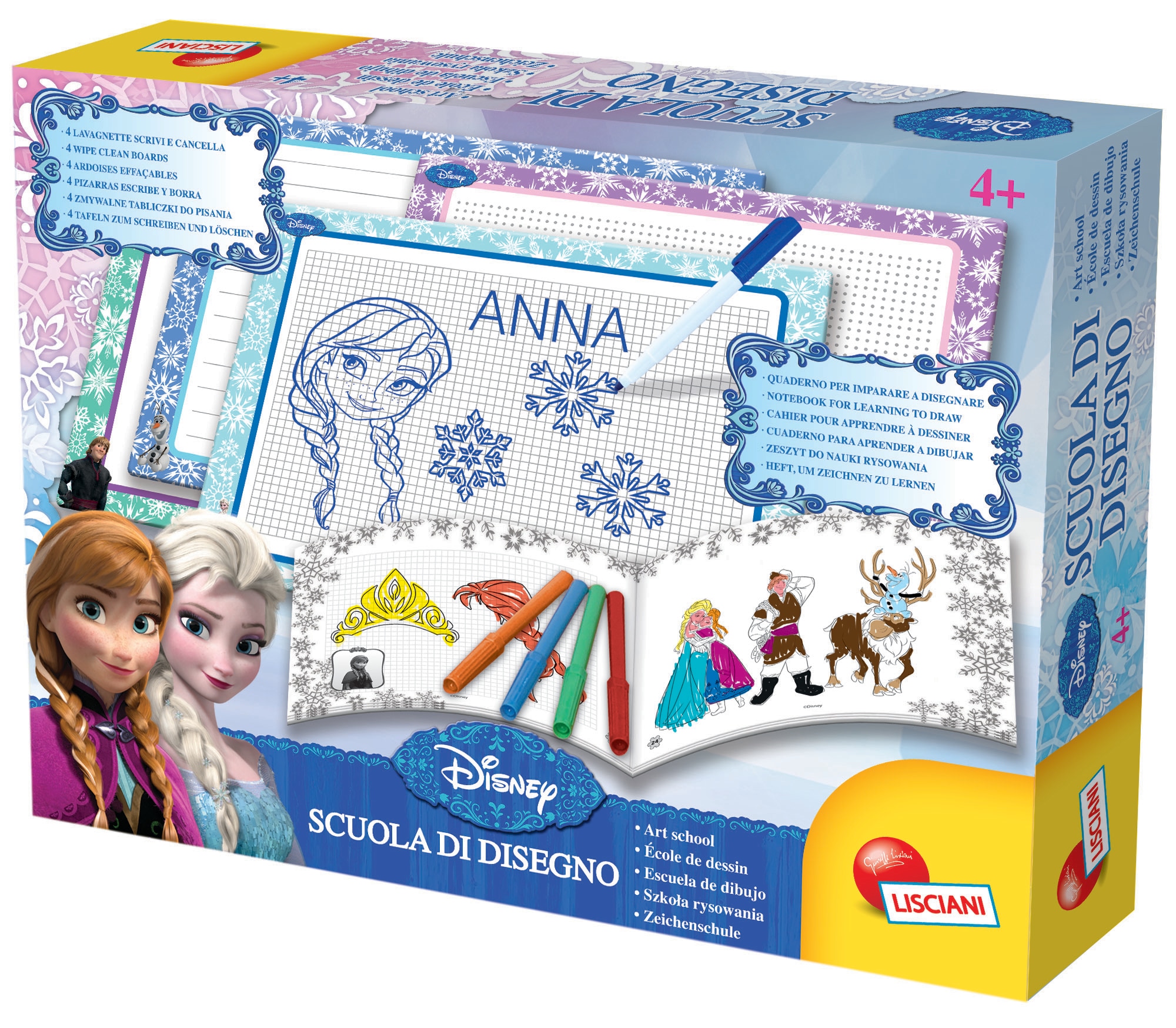 Lisicani 47833 - Frozen Zeichenschule Malset Schreibtafeln zeichnen malen kreativ Zeichenset - Bild 1
