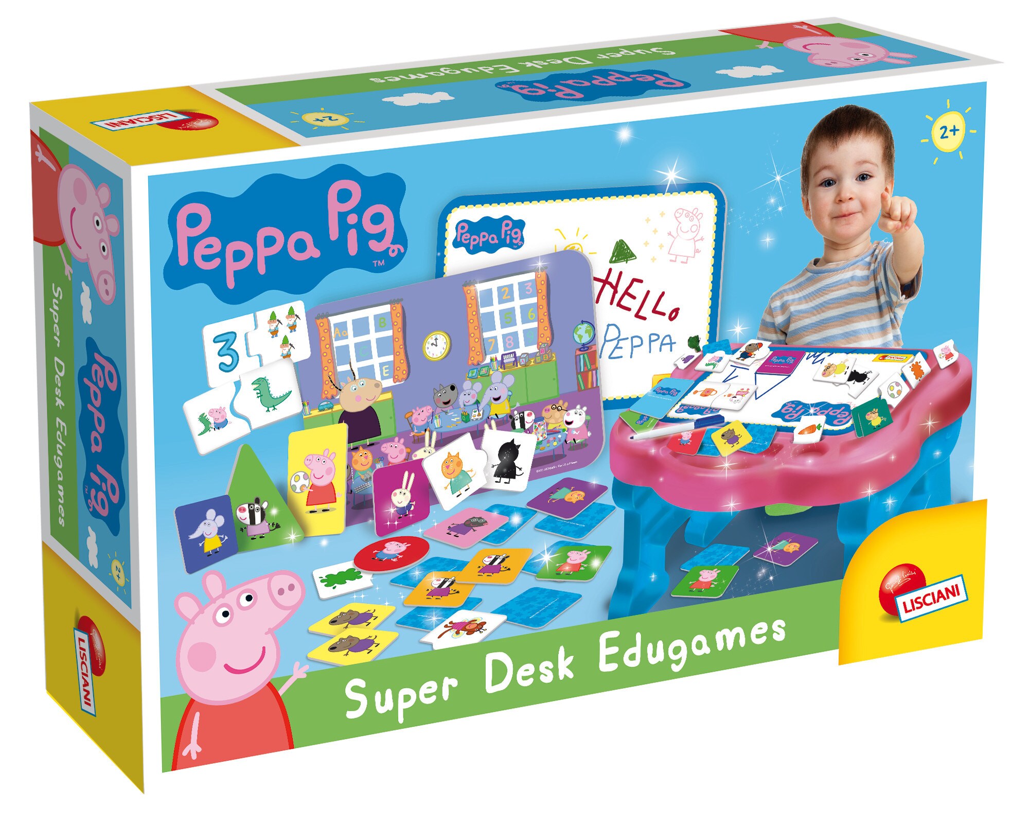 Lisciani 89208 - Peppa Wutz Super Desk Edugames Lerntisch mit Spielen schreiben Lernspiele malen - Bild 1