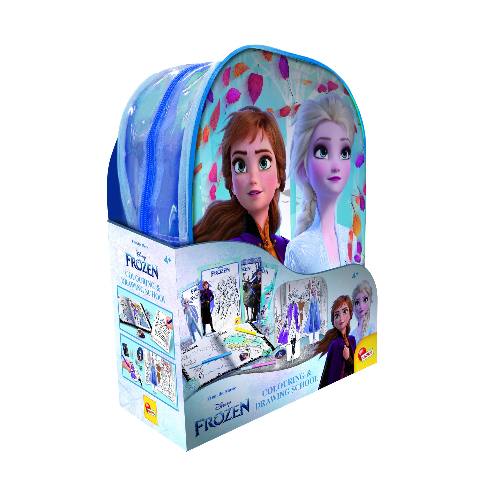 Lisciani 92925 - Frozen Mal- und Zeichenschule mit Rucksack Malbuch malen zeichnen Kinder - Bild 1
