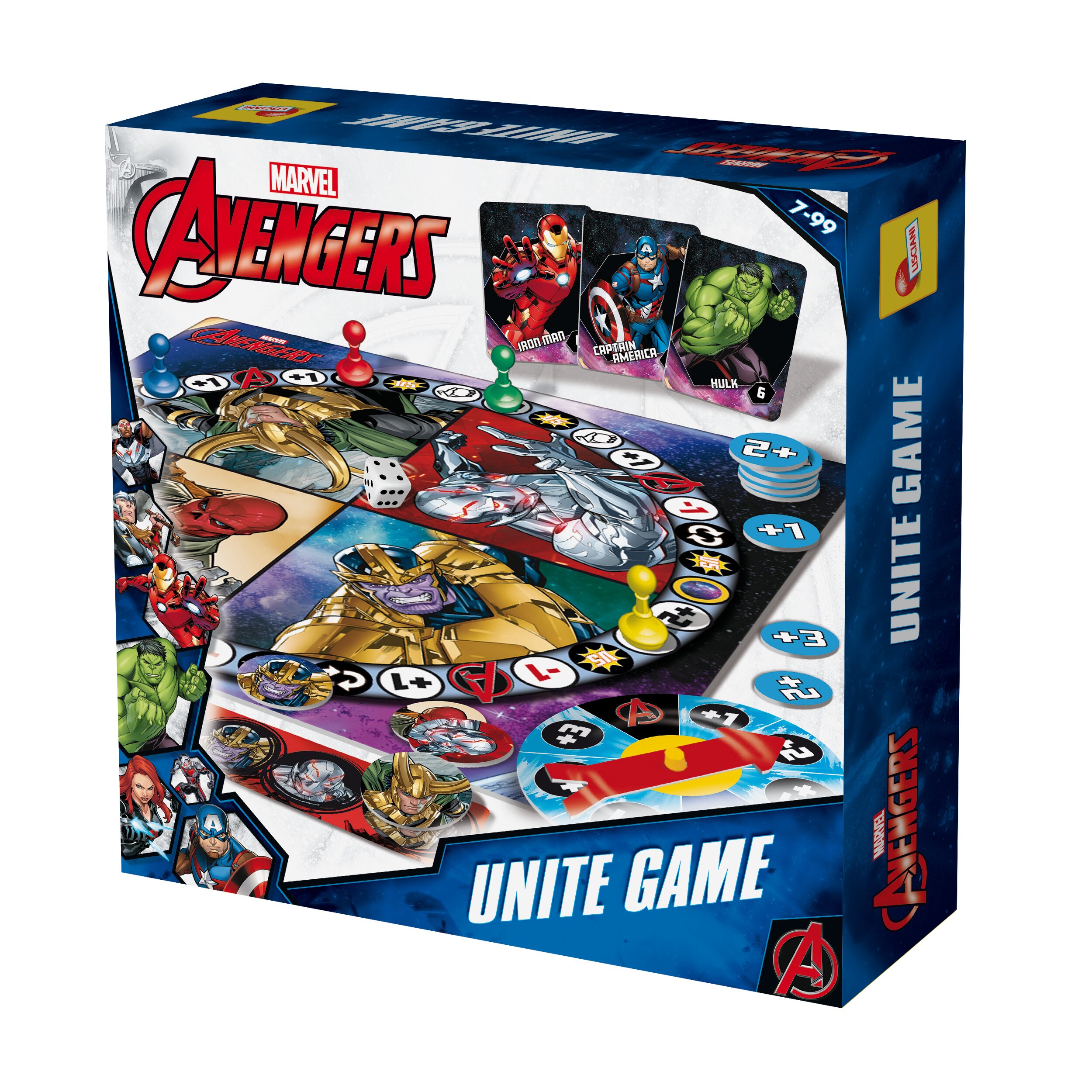Lisciani 100910 - Brettspiel - Marvel Avengers Unite Game Thanos Revenge mehrsprachig - Bild 1
