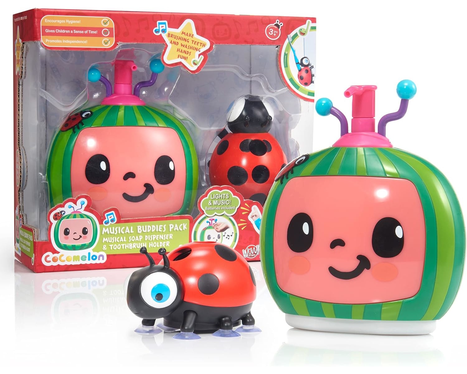 WOW! Stuff - Cocomelon - singender Zahnb&uuml;rstenhalter und Seifenspender - Bild 1