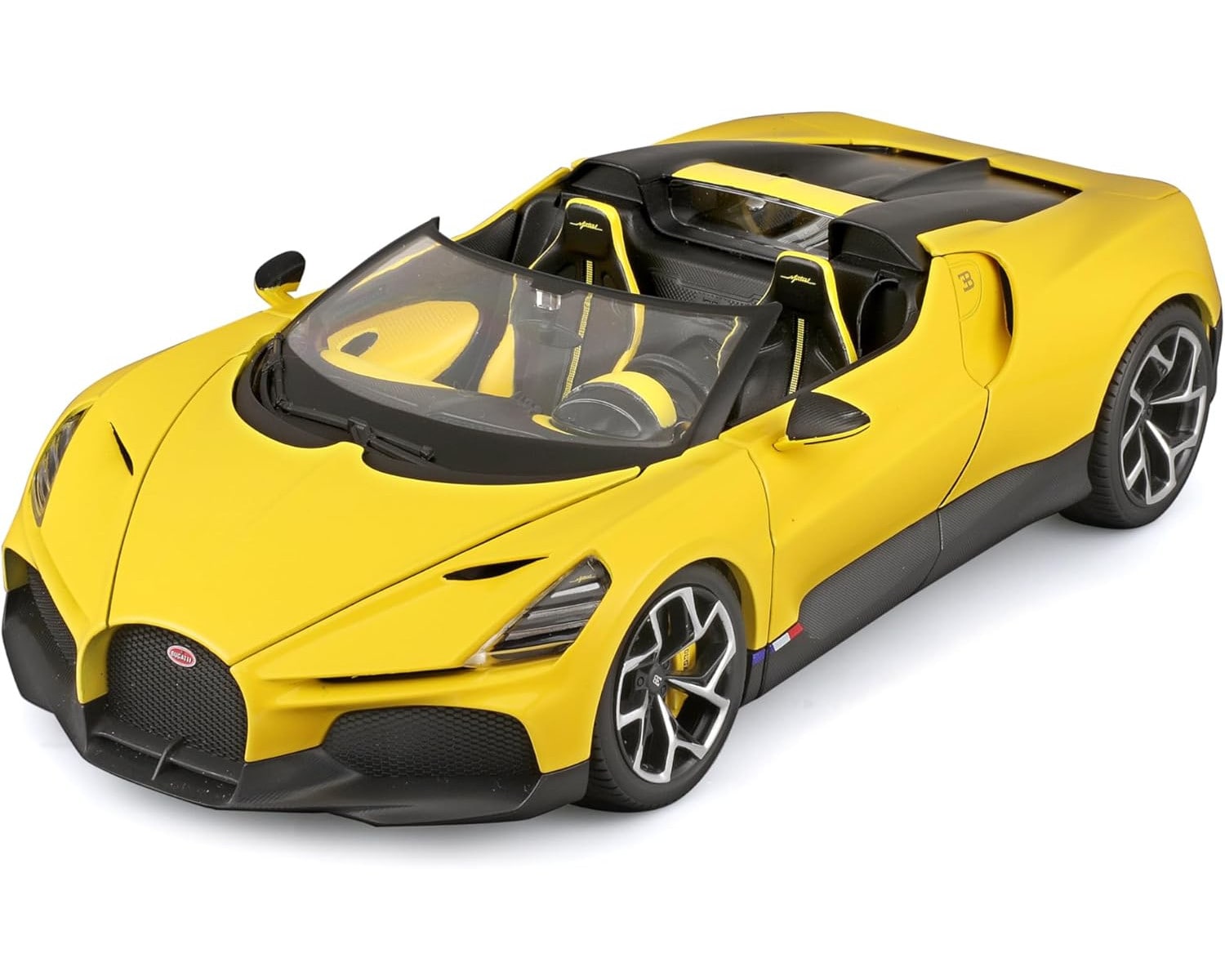 Bburago 18-11051 - Modellauto - Bugatti Mistral (gelb, Ma&szlig;stab 1:18) Auto Modell Spielzeugauto - Bild 1