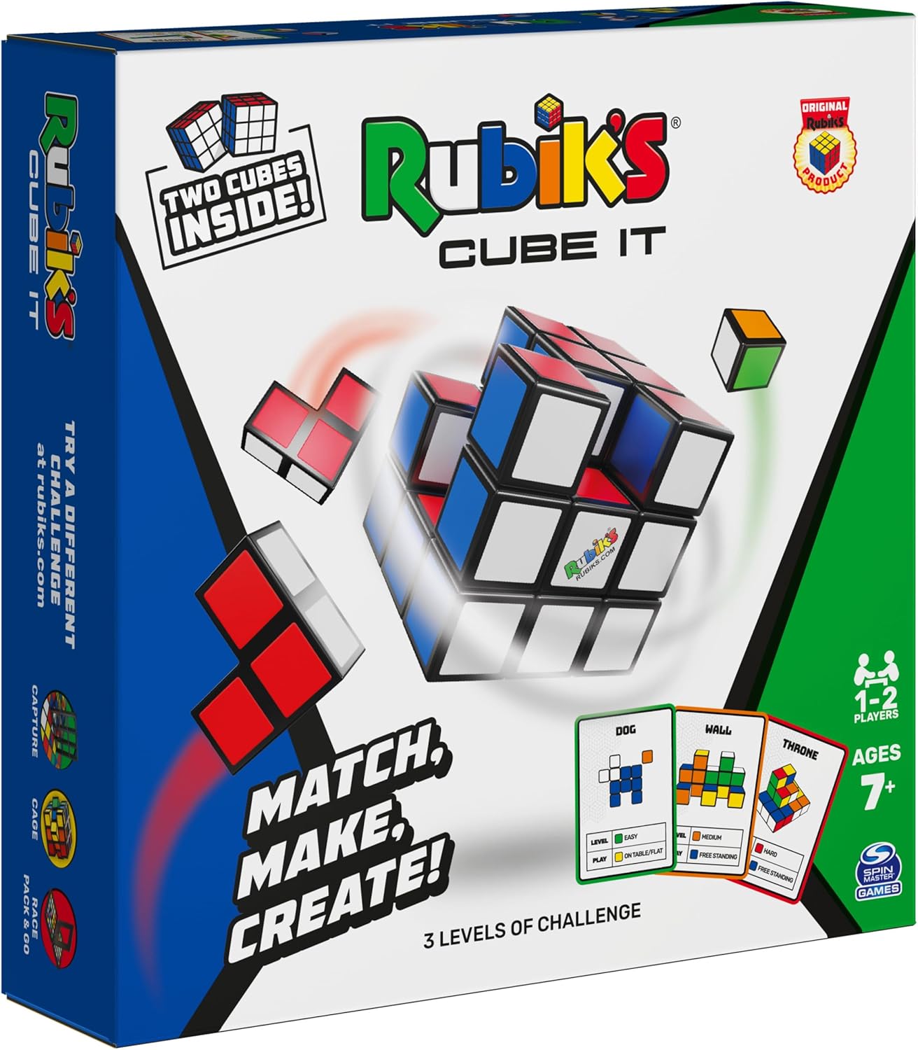 Spin Master - Strategiespiel - Rubiks Cube It ab 7 Jahren Blockbauspiel f&uuml;r 2 Spieler - Bild 1