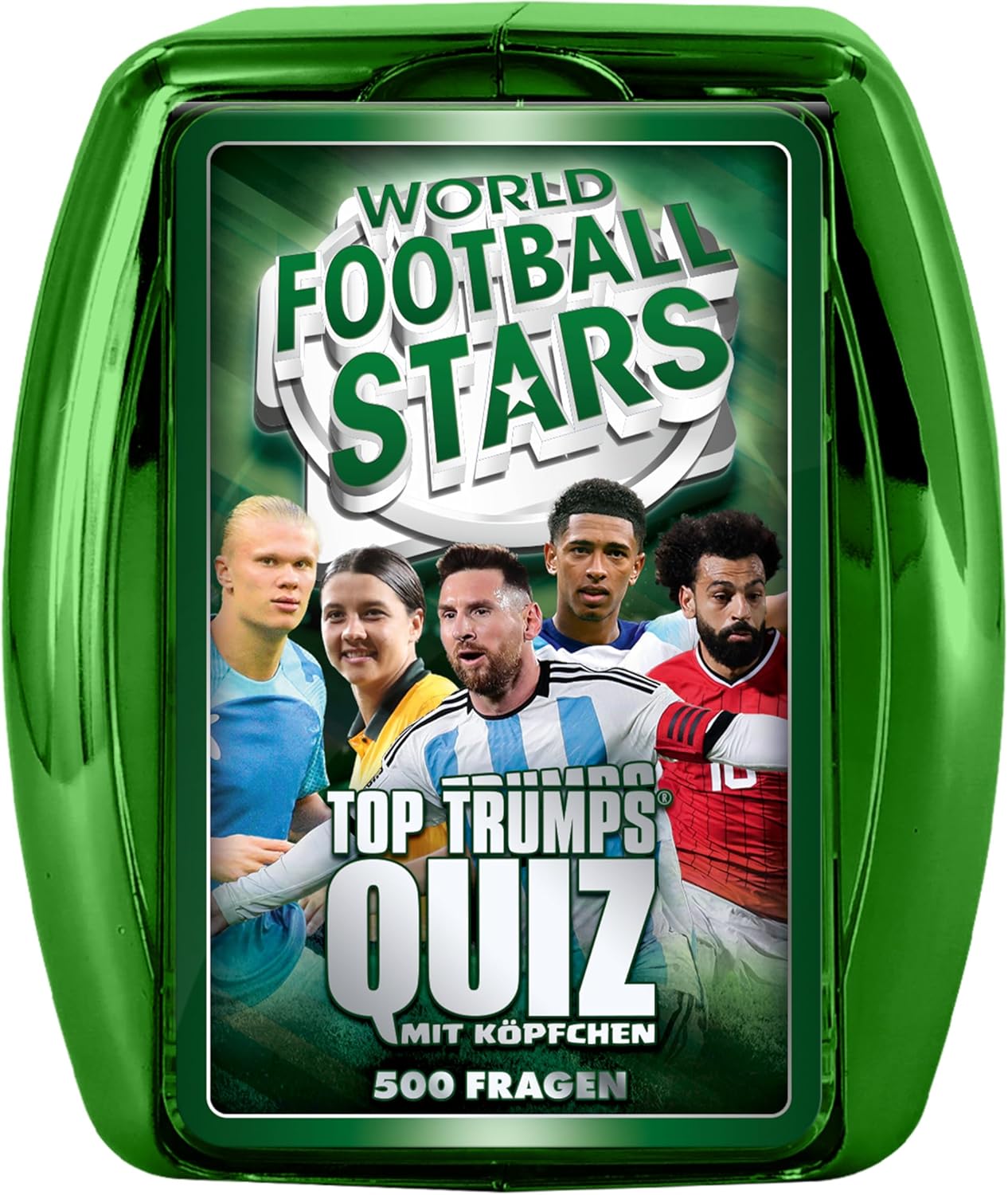 Top Trumps Quiz - Weltfu&szlig;ball Stars (gr&uuml;n) Ratespiel Wissensspiel Fragespiel Gesellschaftsspiel - Bild 1