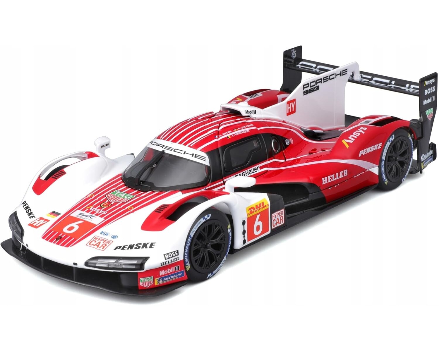 Bburago 18-28042 - Modellauto - Porsche 963 Penske #6 (Ma&szlig;stab 1:24) - Bild 1