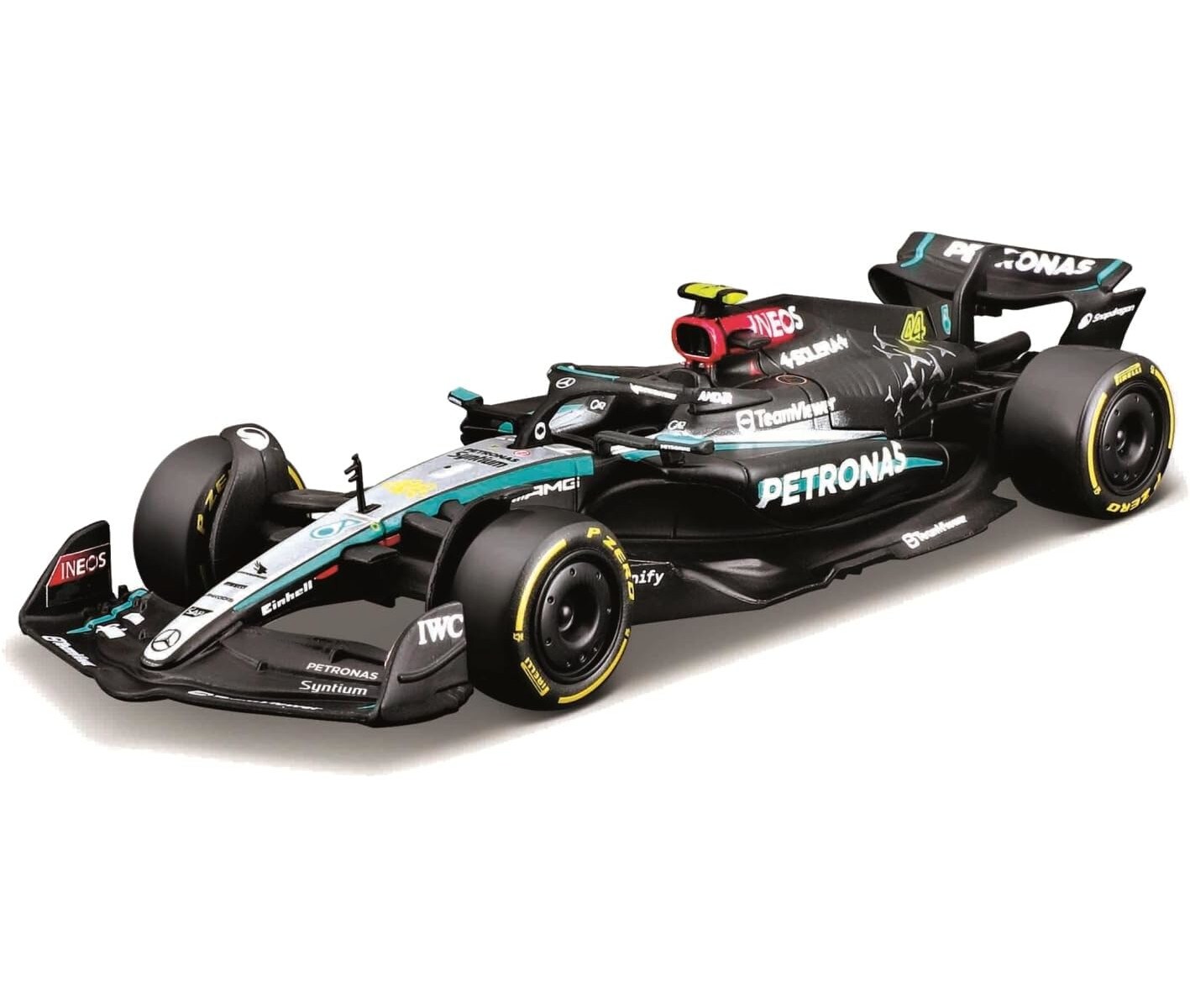 Bburago 18-38208H - Modellauto - F1 MB AMG W15E GB GP Hamilton #44 (Ma&szlig;stab 1:43) Modell Auto Formel 1 - Bild 1