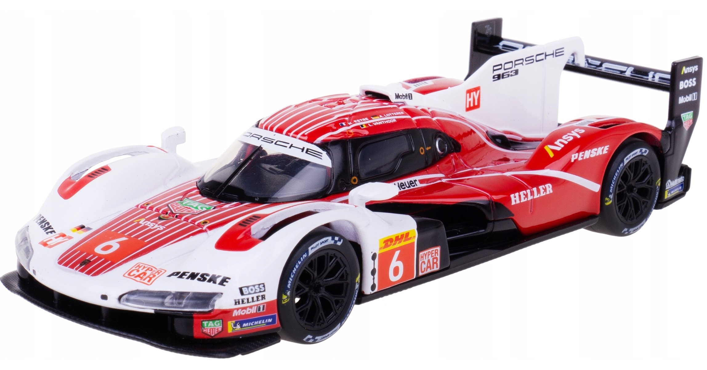 Bburago 18-38319 - Modellauto - Porsche 963 Penske #6 (Hardcase, Ma&szlig;stab 1:43) Sammler Motorsport - Bild 1