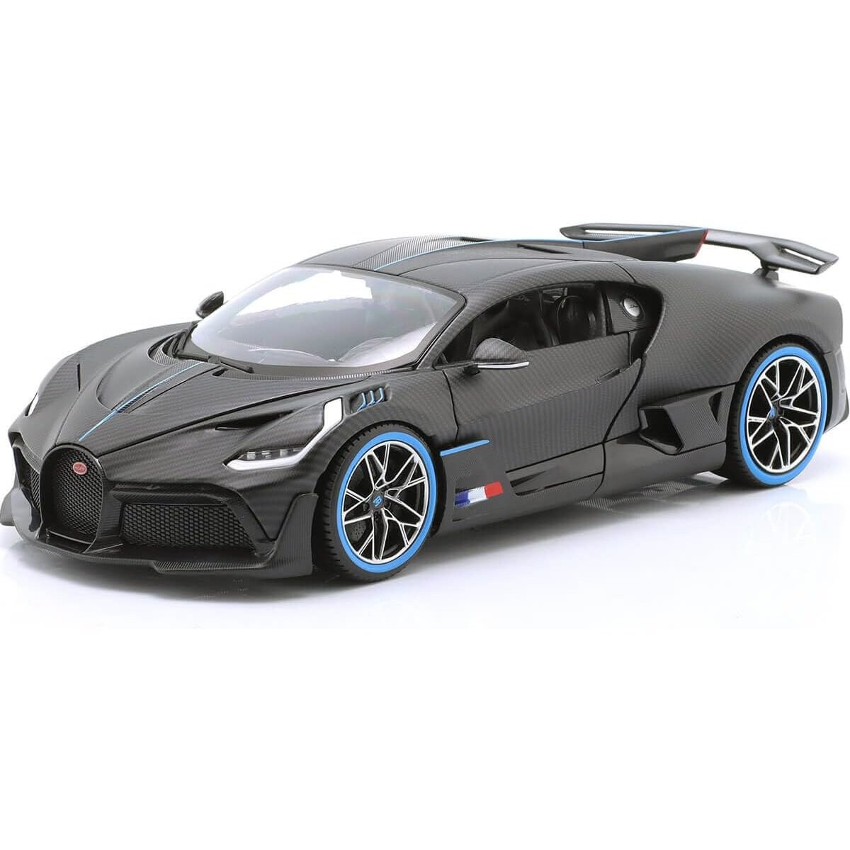 Bburago 18-11101 - Modellauto - Bugatti Divo Carbon (grau, Maßstab 1:18) Sonderedition