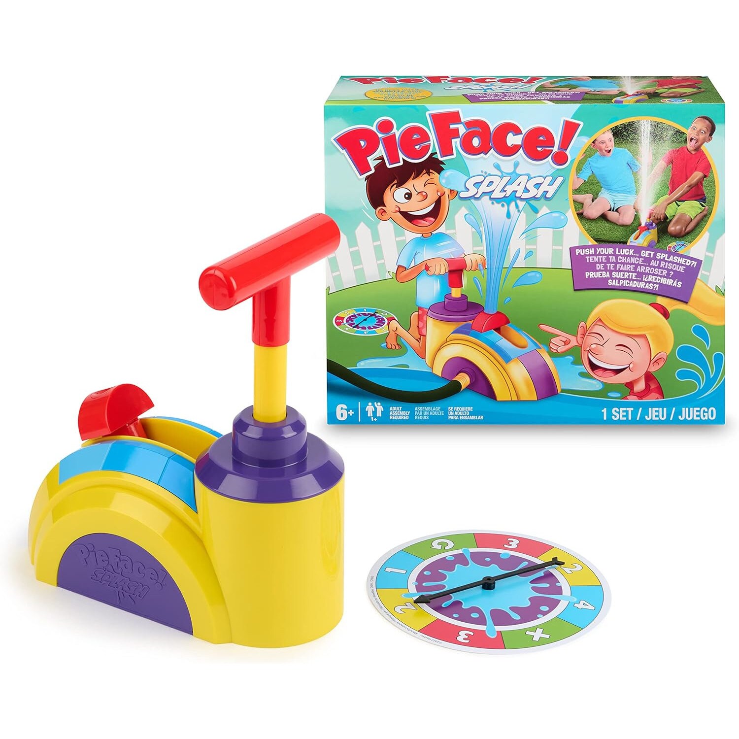 Hasbro - SOAK-7250 - Pie Face! Splash Wasserspielzeug Wassersprinkler Sprenkler Sommer Kinder - Bild 1