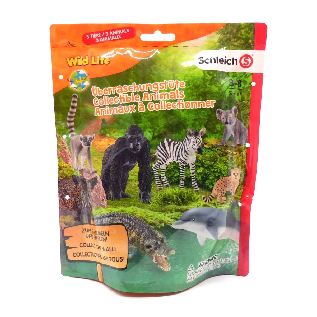 Schleich 10152270 - Wild Life - &Uuml;berraschungst&uuml;te, 3 Wilde Tiere (Serie 4) T&uuml;te Tierwelt - Bild 1