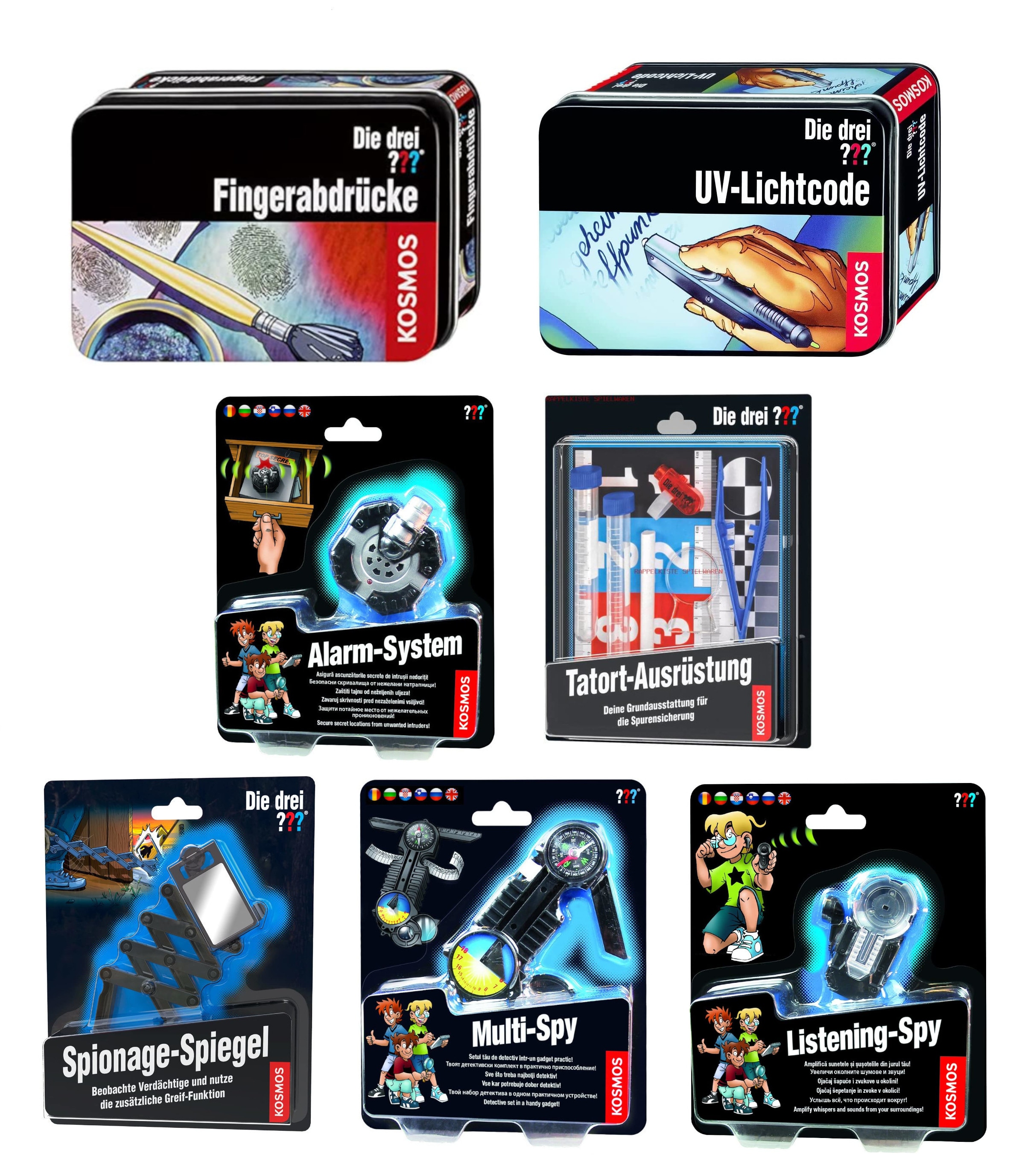 Kosmos - Die Drei ??? Fragezeichen - gro&szlig;es Detektiv-Set (7-teilig) - Bild 1