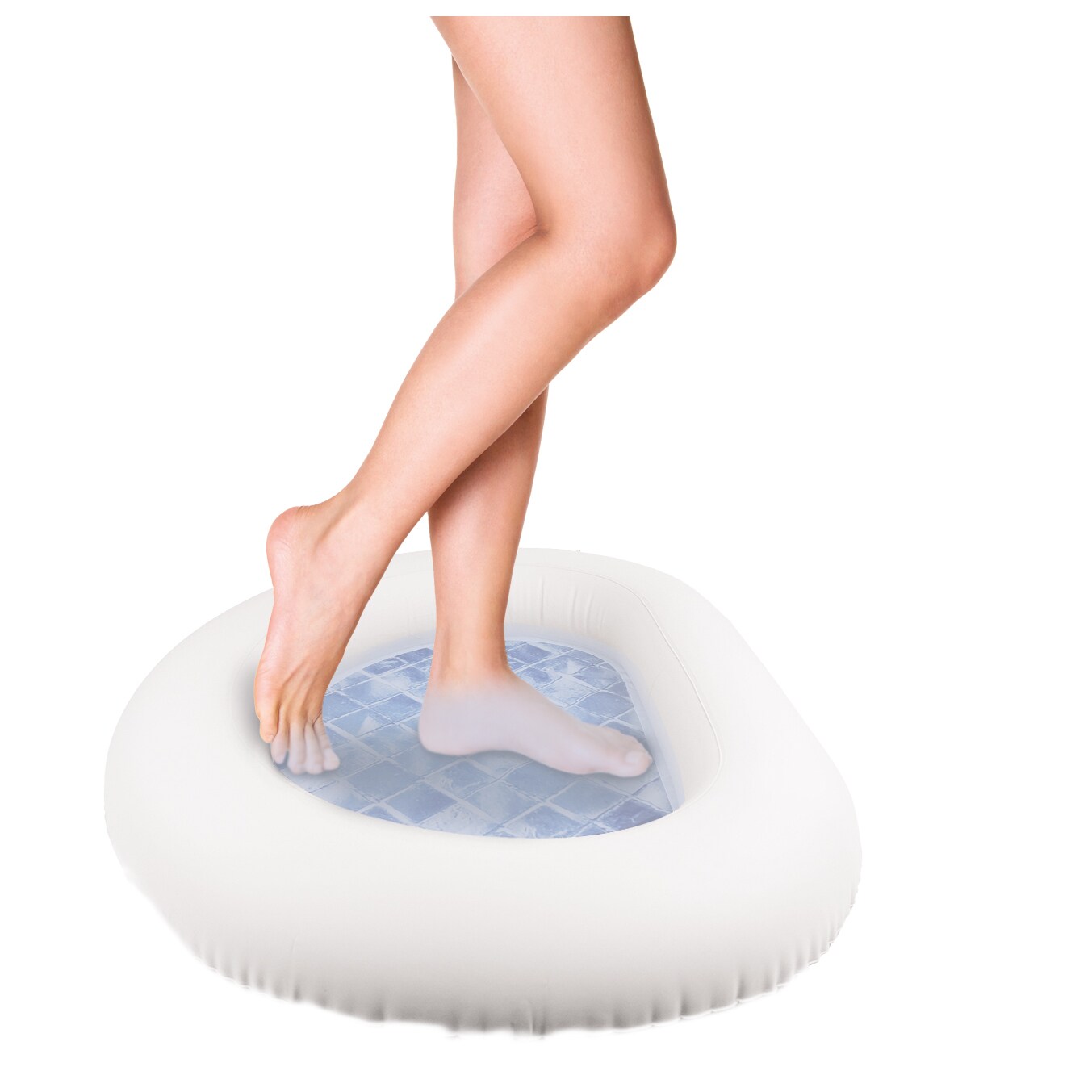 Happy People - Fu&szlig;becken, aufblasbar, (ca. 87x68x14 cm) f&uuml;r SPA-Pool Zubeh&ouml;r hygienisch Fu&szlig;bad Becken - Bild 1