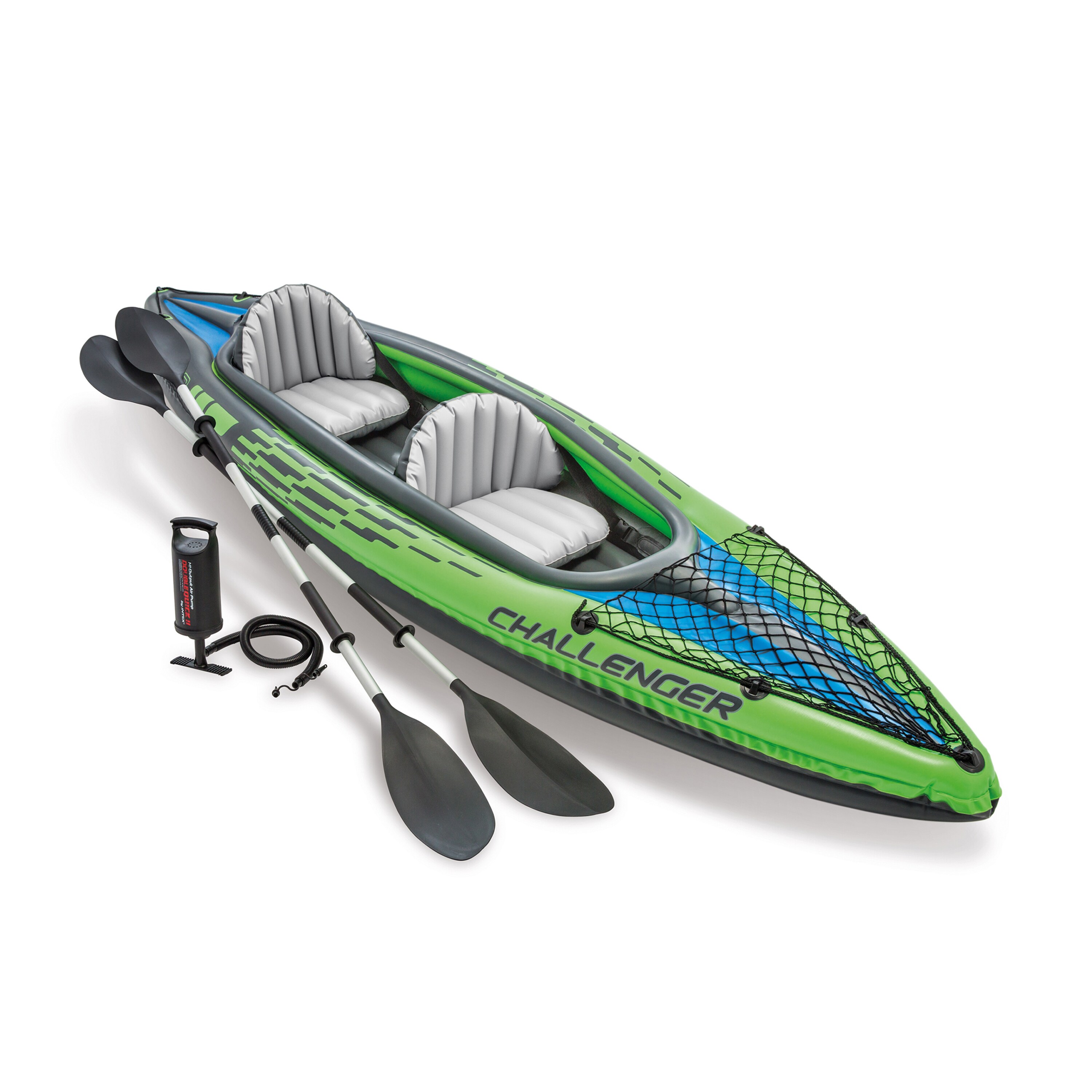 INTEX 68306NP - Kajak - Challenger K2 (gr&uuml;n, 351x76x38cm) Kayak - Bild 1