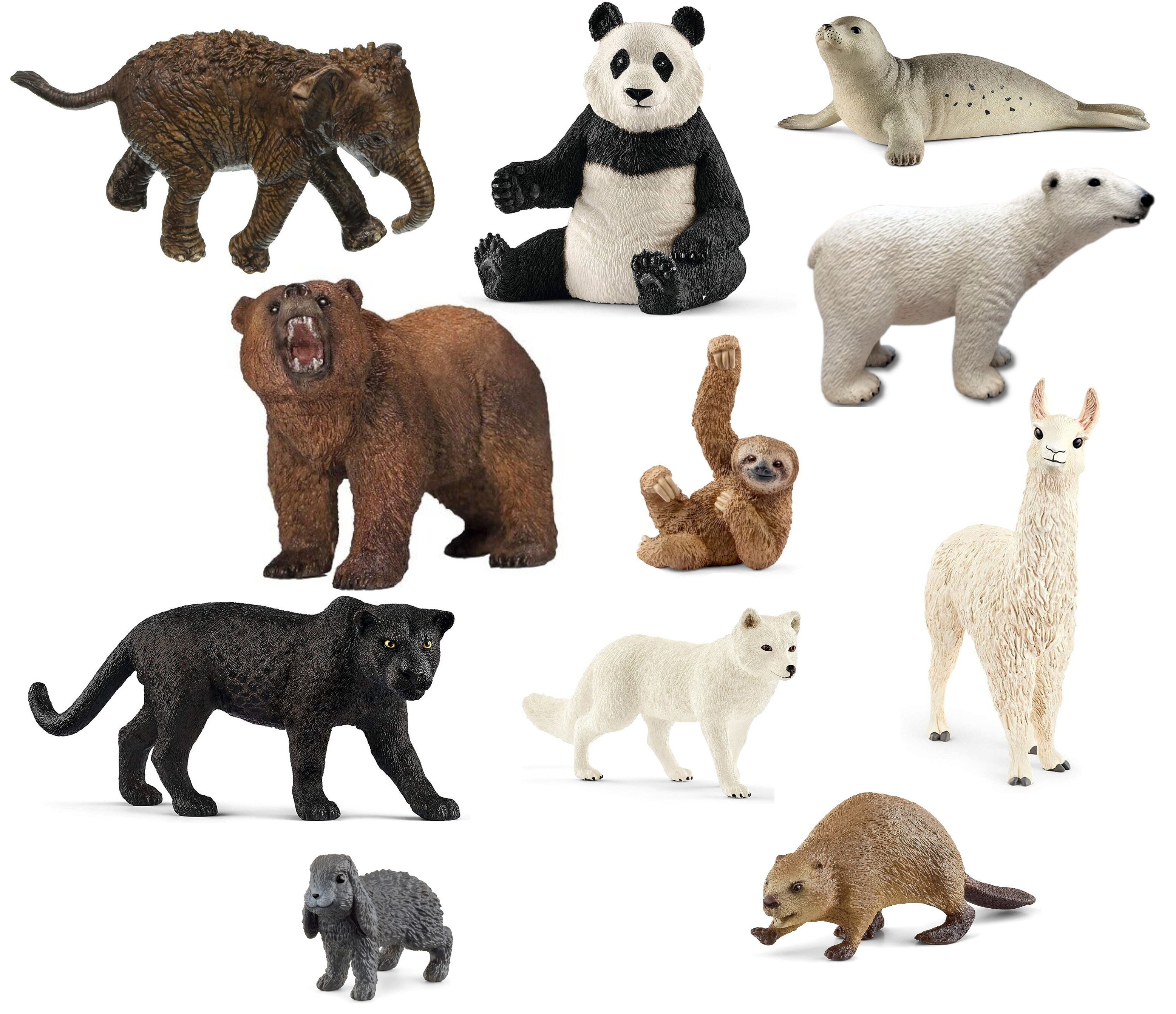 Schleich - Tierfiguren - wilde Tiere der Welt 11-teilig Set Spielzeug Figuren Tierfiguren - Bild 1