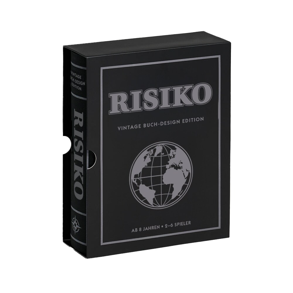 Risiko Brettspiel Buch Edition Vintage Strategiespiel f&uuml;r 2 bis 6 Spieler Spiel ab 8 Jahren - Bild 1