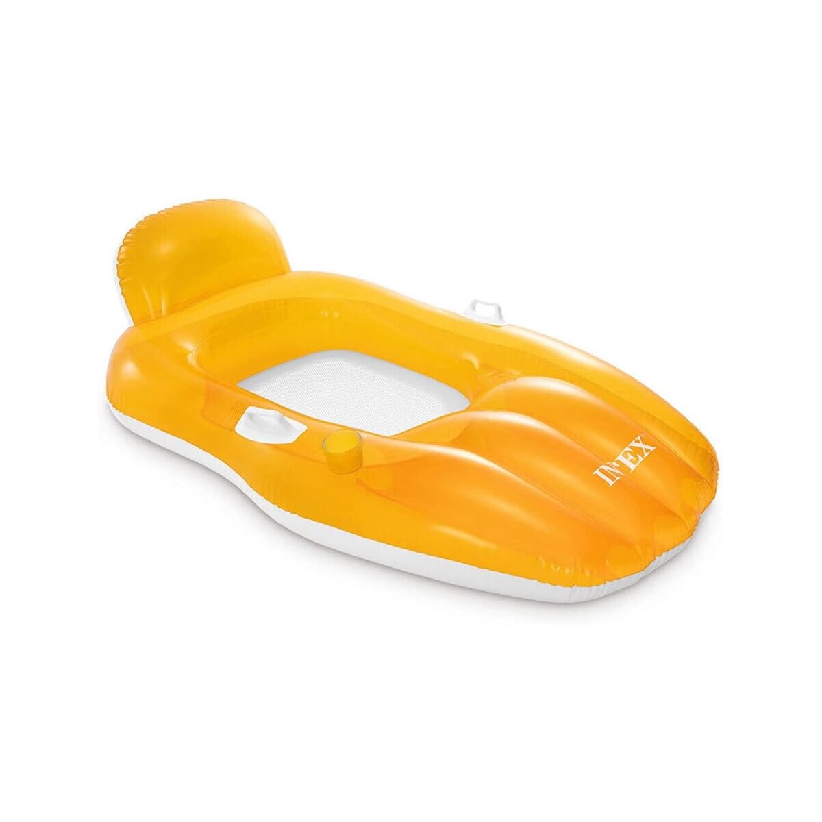 INTEX 56805EU - Luftmatratze - Lounge Chill N' Float (163x104cm) Poolmatratze orange - Bild 1