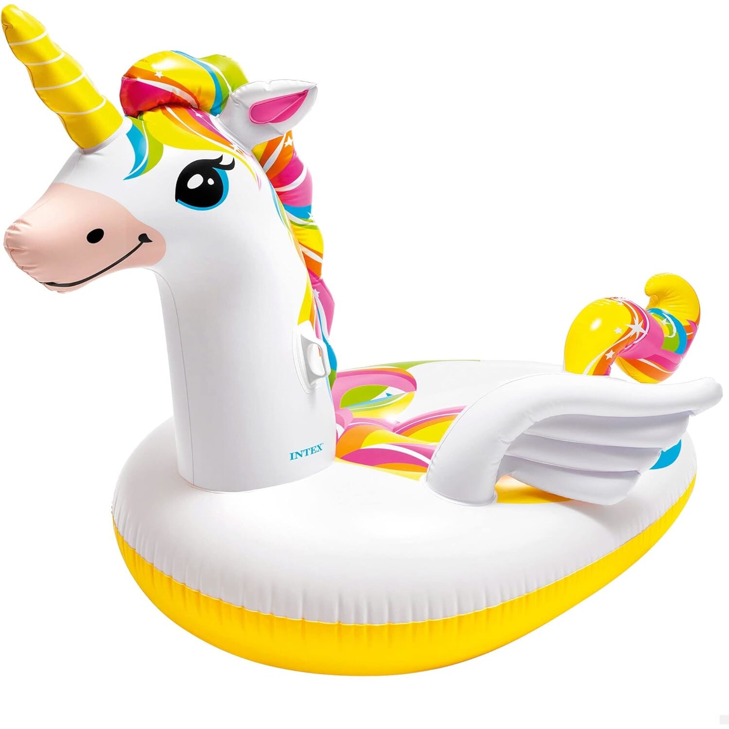 INTEX 57291EU – Mega Unicorn Island XXL Schwimmtier 287x193x165cm Pool Einhorn | 06941057417387