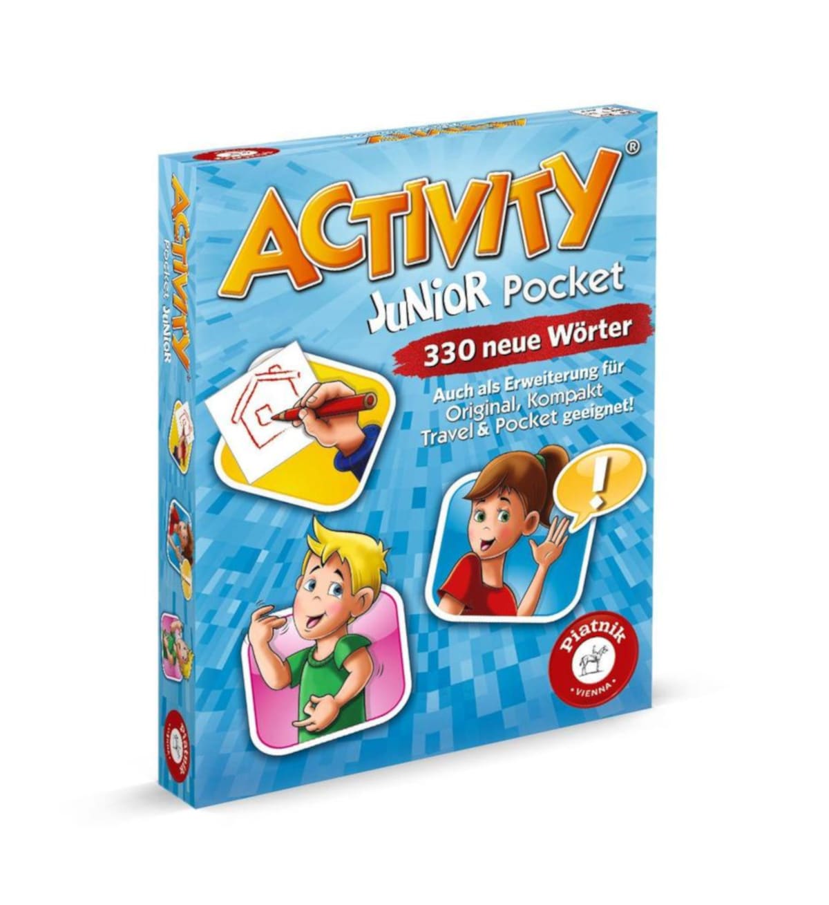 Piatnik Activity Pocket Junior &ndash; Familienspiel, Reise-Edition, 4-12 Spieler, 40 Min Spielspa&szlig; - Bild 1