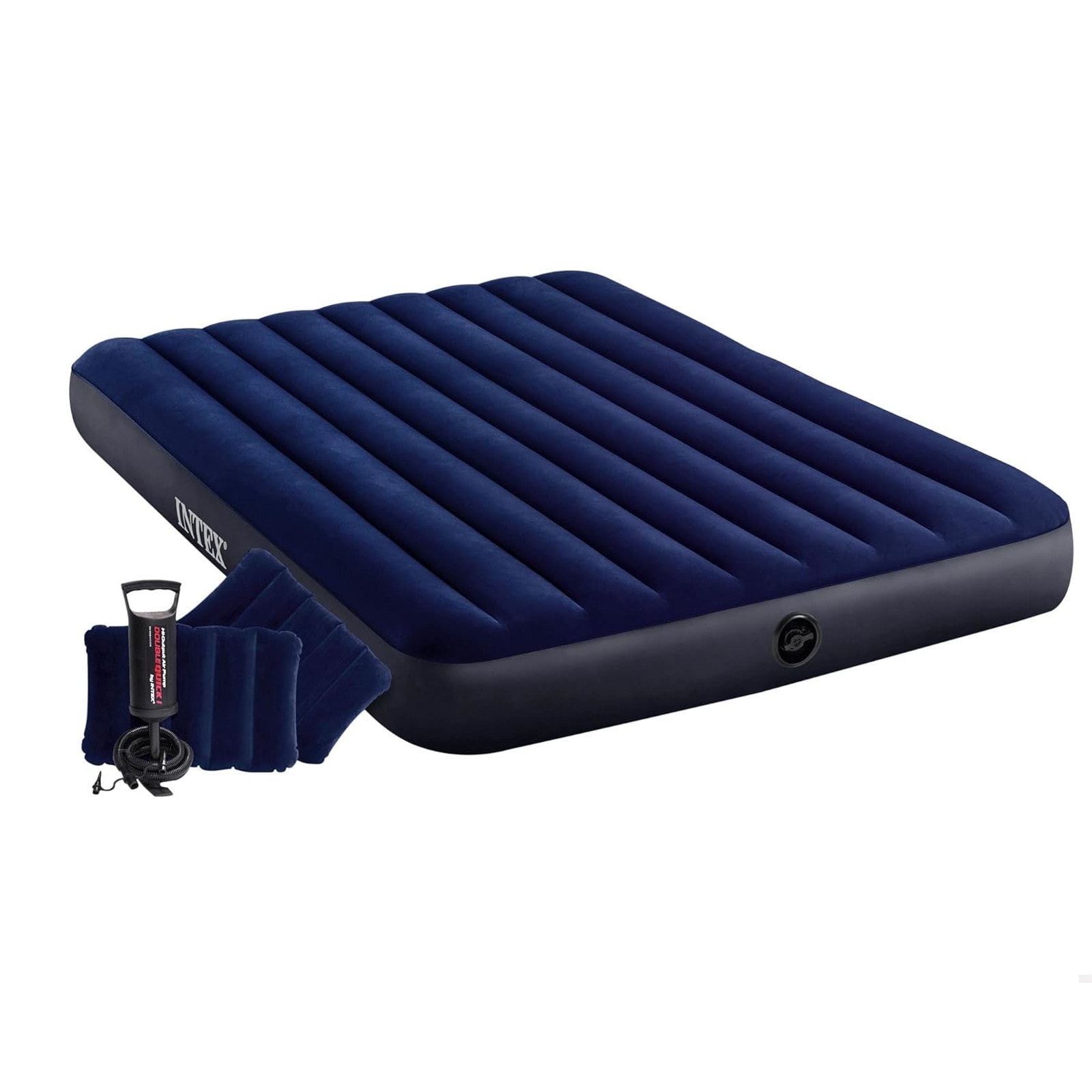 INTEX Luftbett DuraBeam Classic Queen 152x203 cm mit Pumpe & Kissen Set - Bild 1